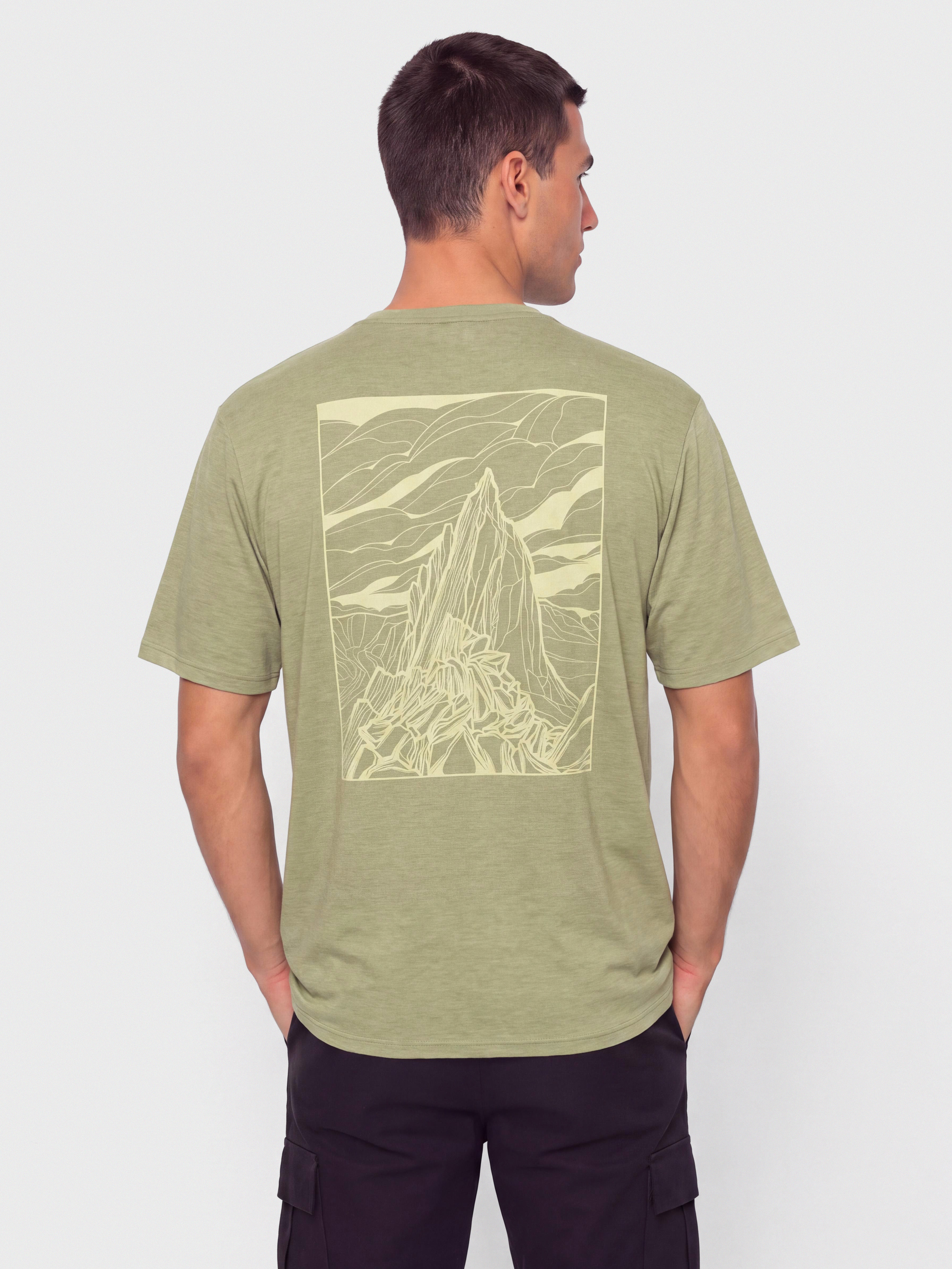 T-shirt Patagonia Cap Cool Daily Cloud Crag (gumtree green light gumtree green x dye)