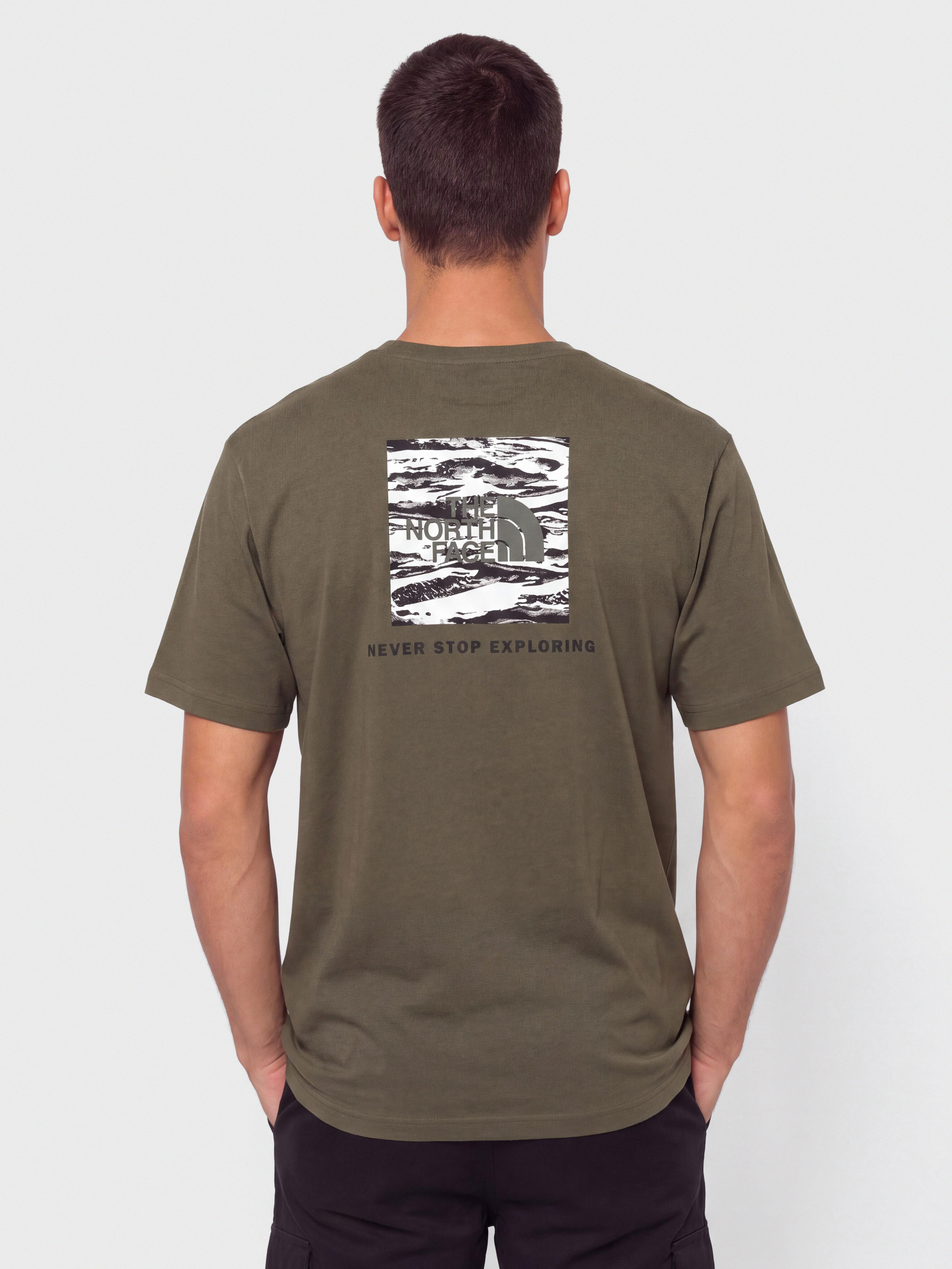 T-shirt The North Face Box Nse Edge Of Light Infill (new taupe green/tnf bla)