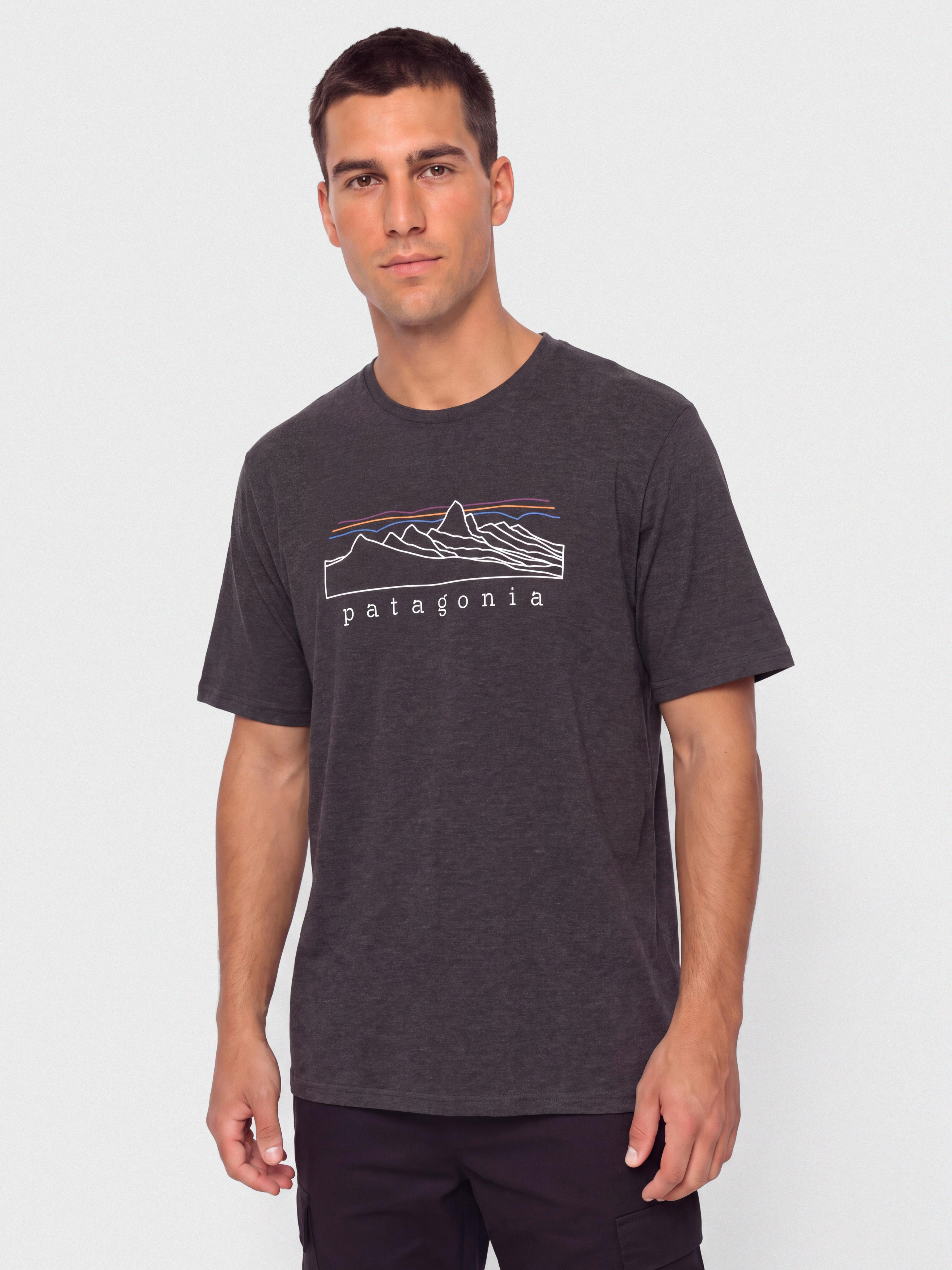T-shirt Patagonia Capilene Cool Stratapeaks (ink black)