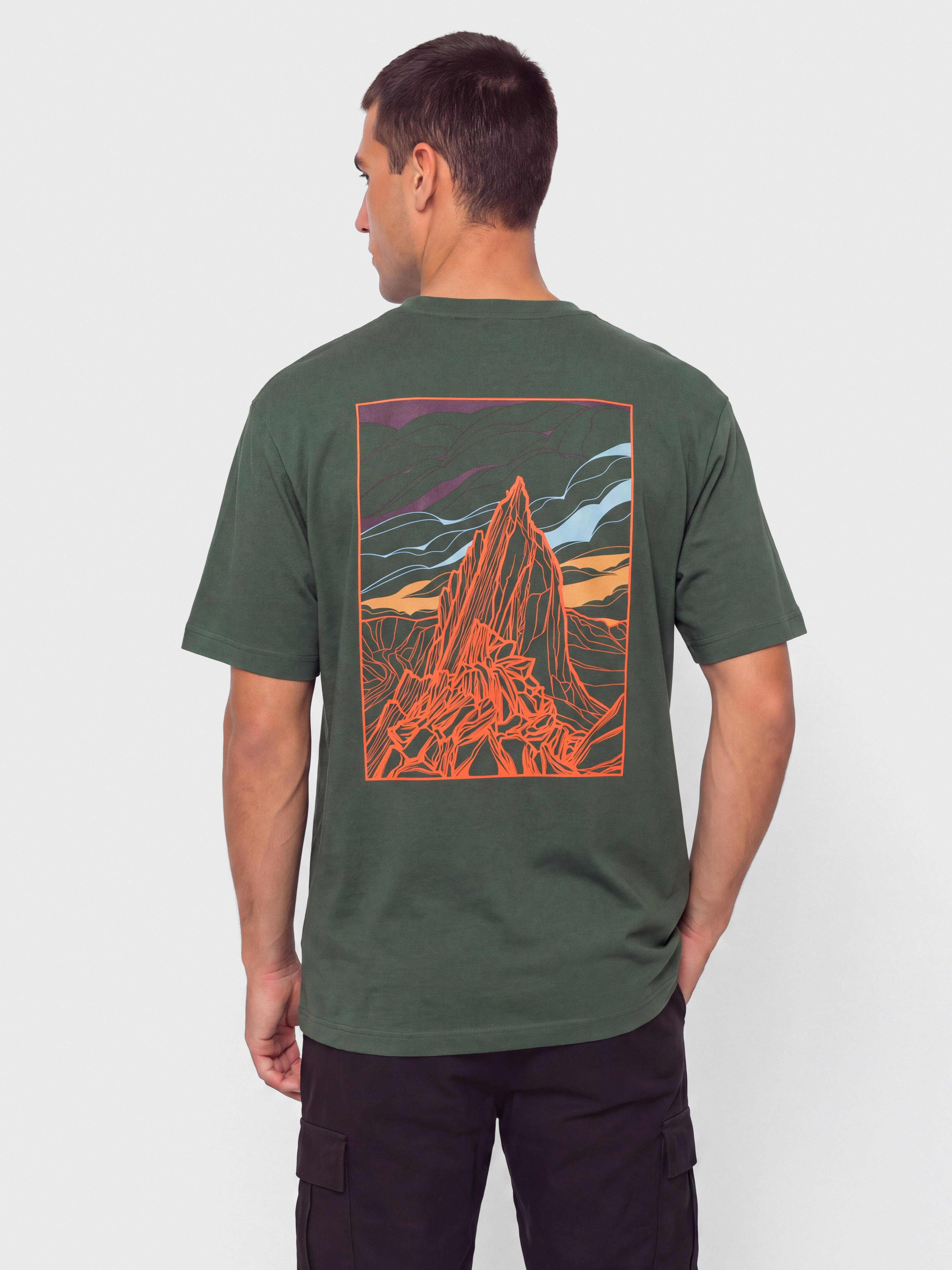 T-shirt Patagonia Cloud Crag (canopy green)