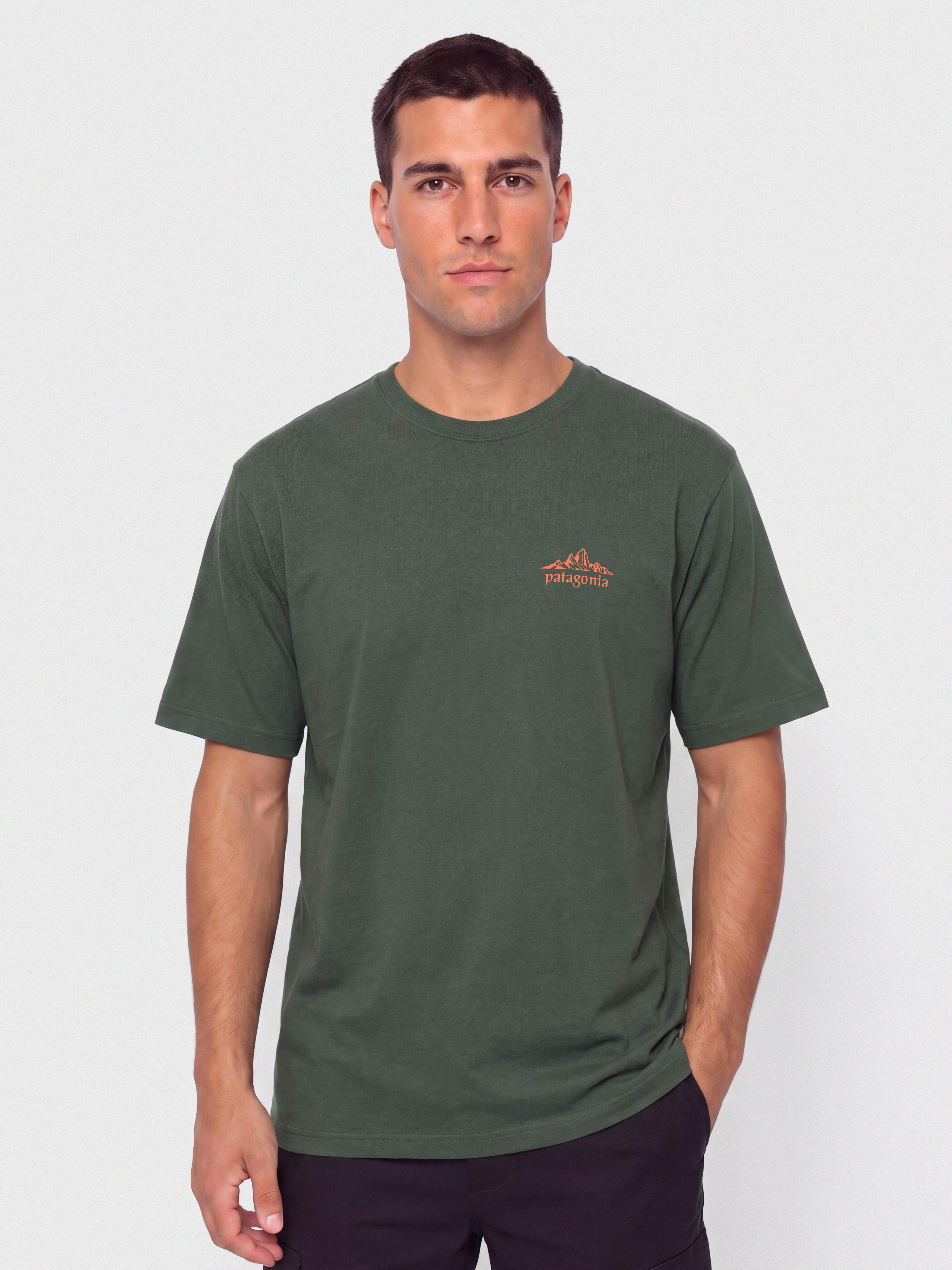 T-shirt Patagonia Cloud Crag (canopy green)