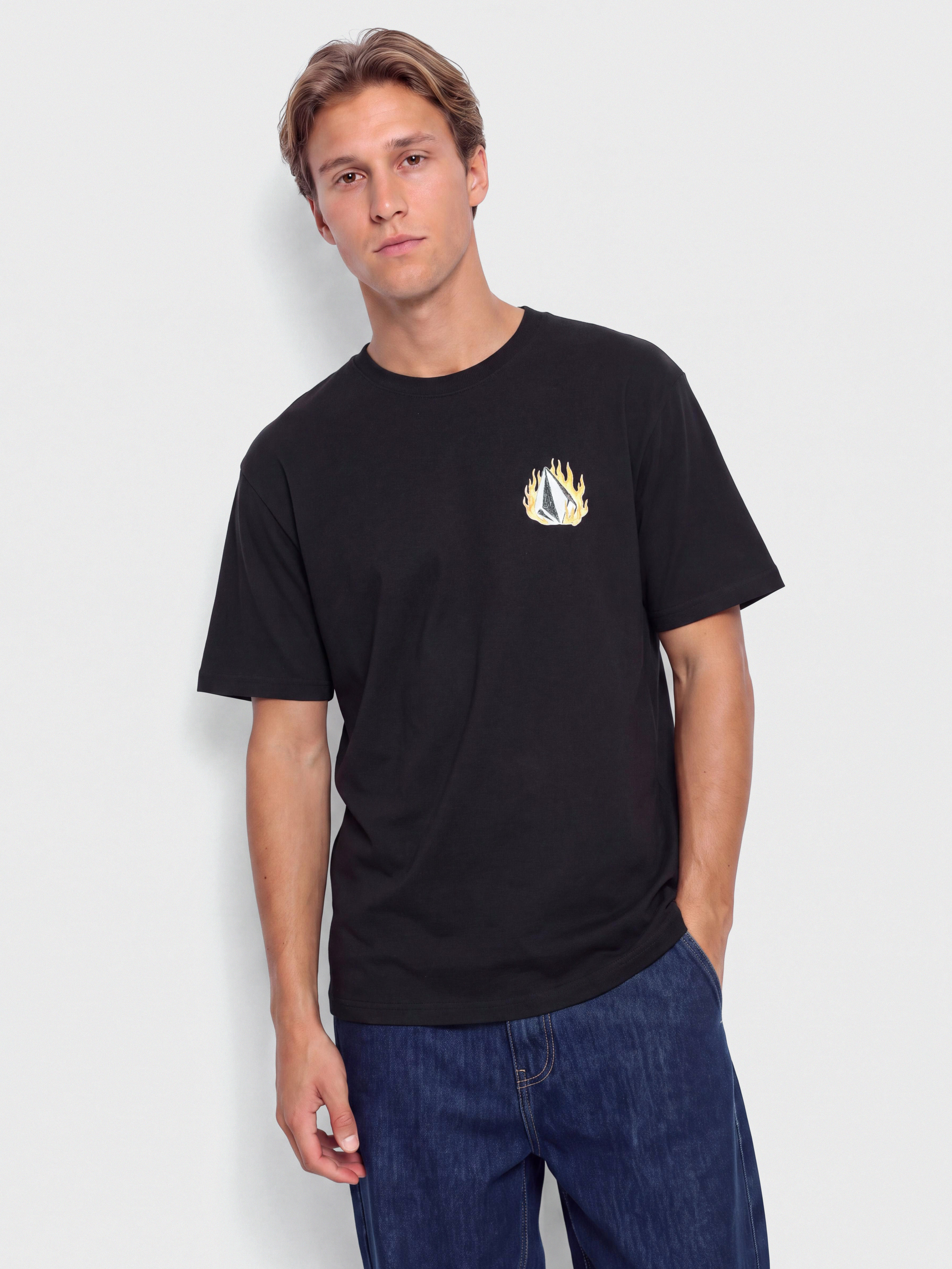 T-shirt Volcom Double Fantasy Lse (black)