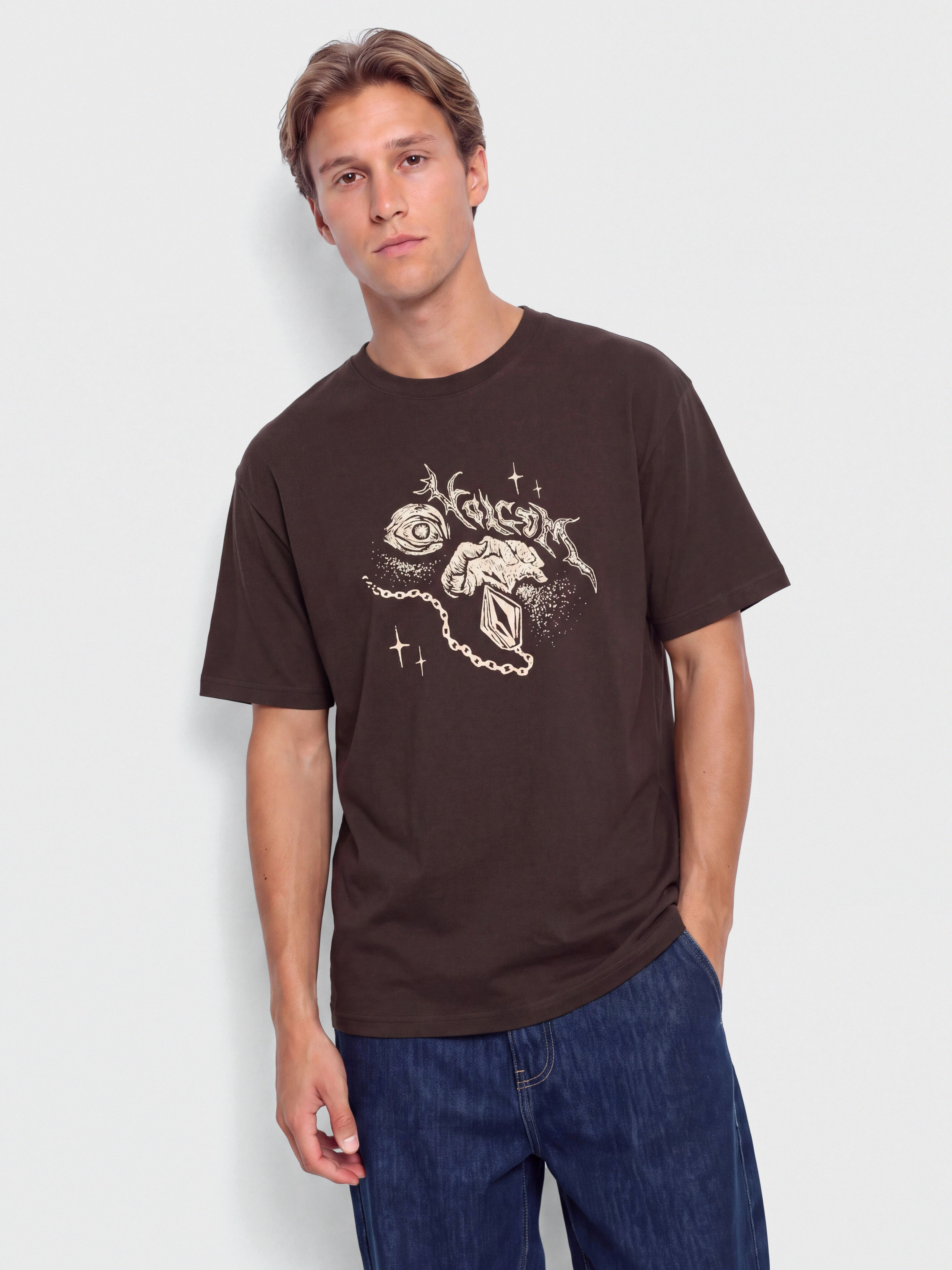 T-shirt Volcom Death Truction Lse (cacao)