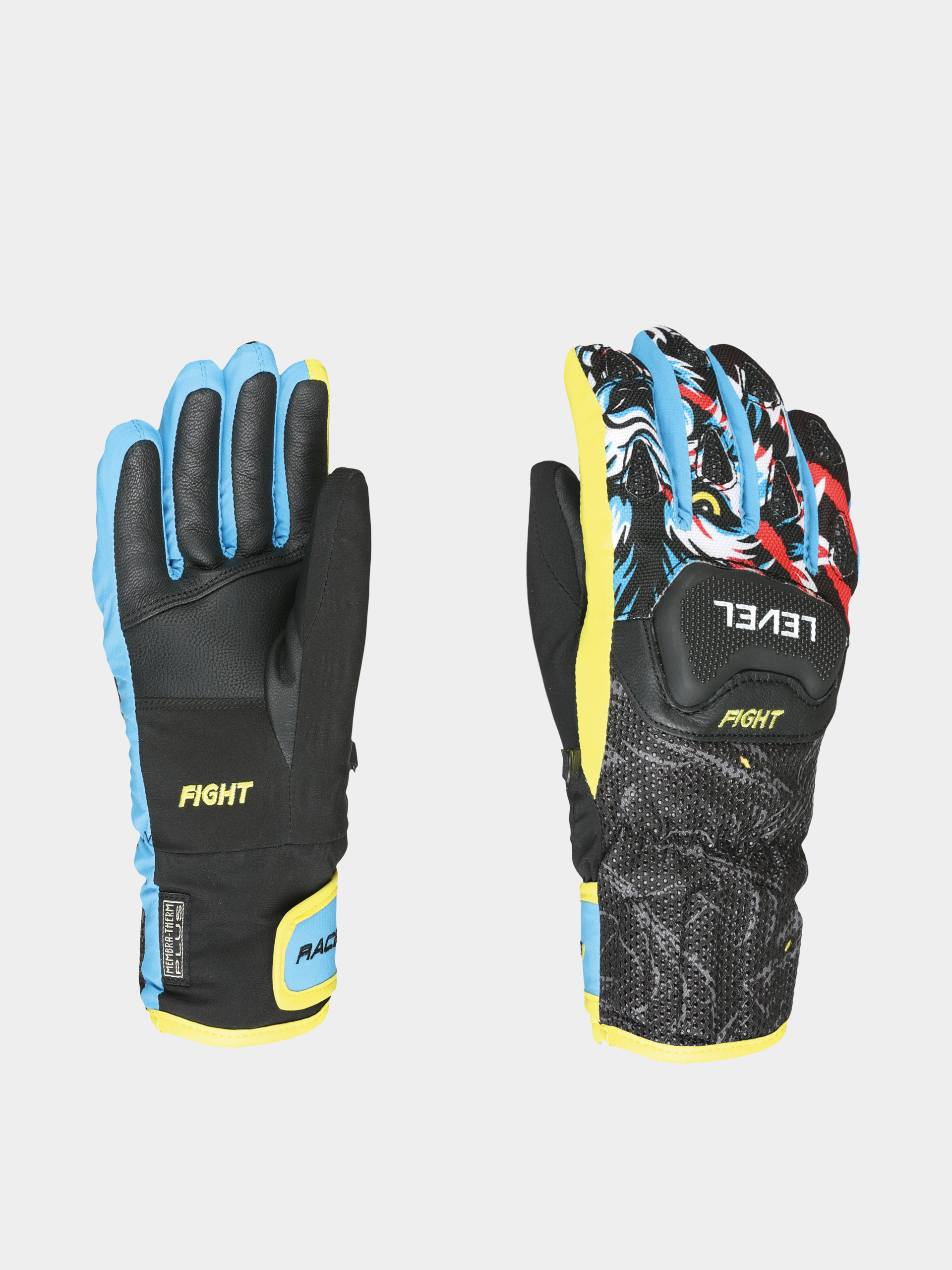 Ru0119kawice Level Race Jr JR (black yellow)