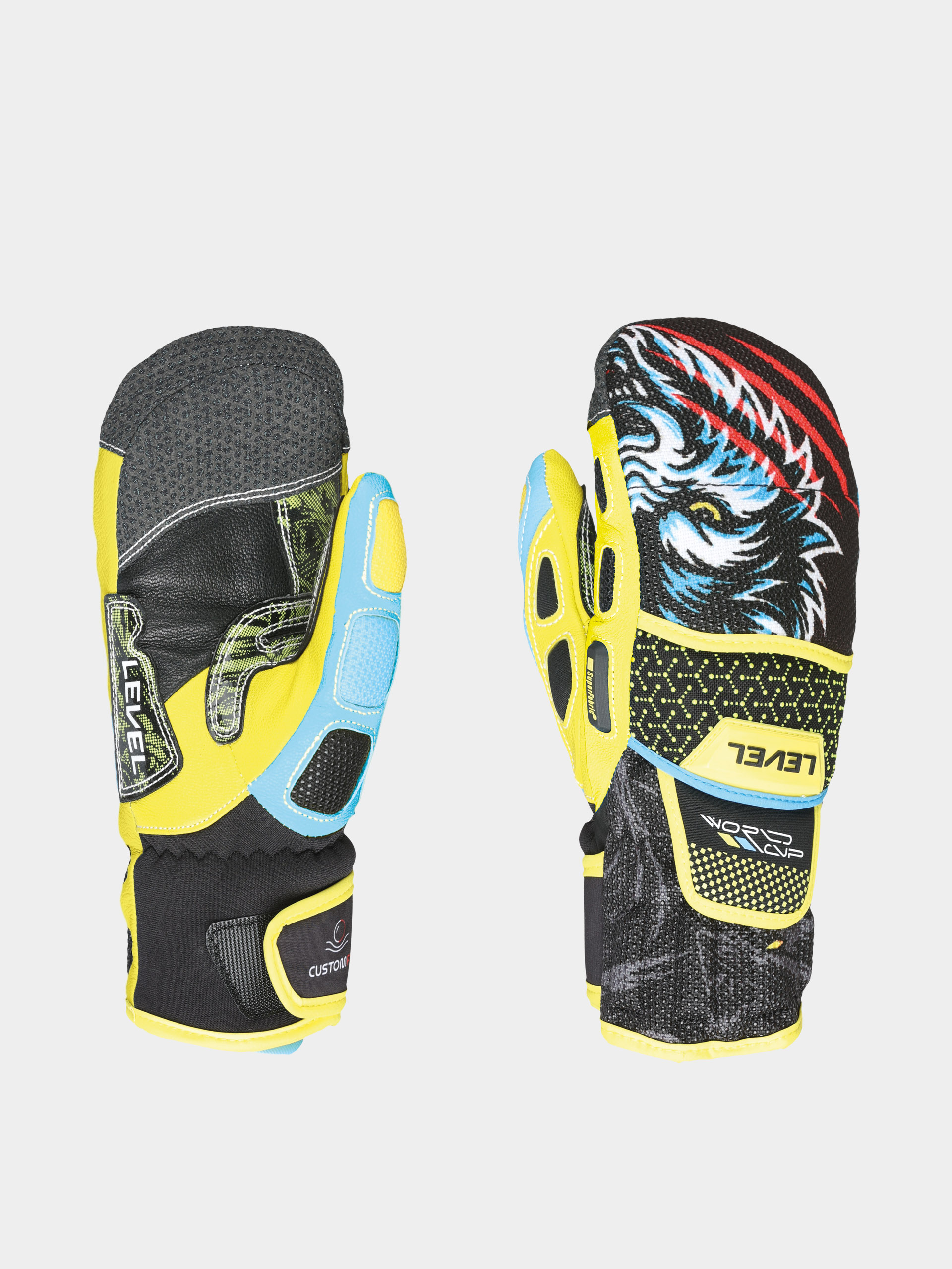 Rękawice Level Worldcup Jr Cf Mitt JR (yellow blue)