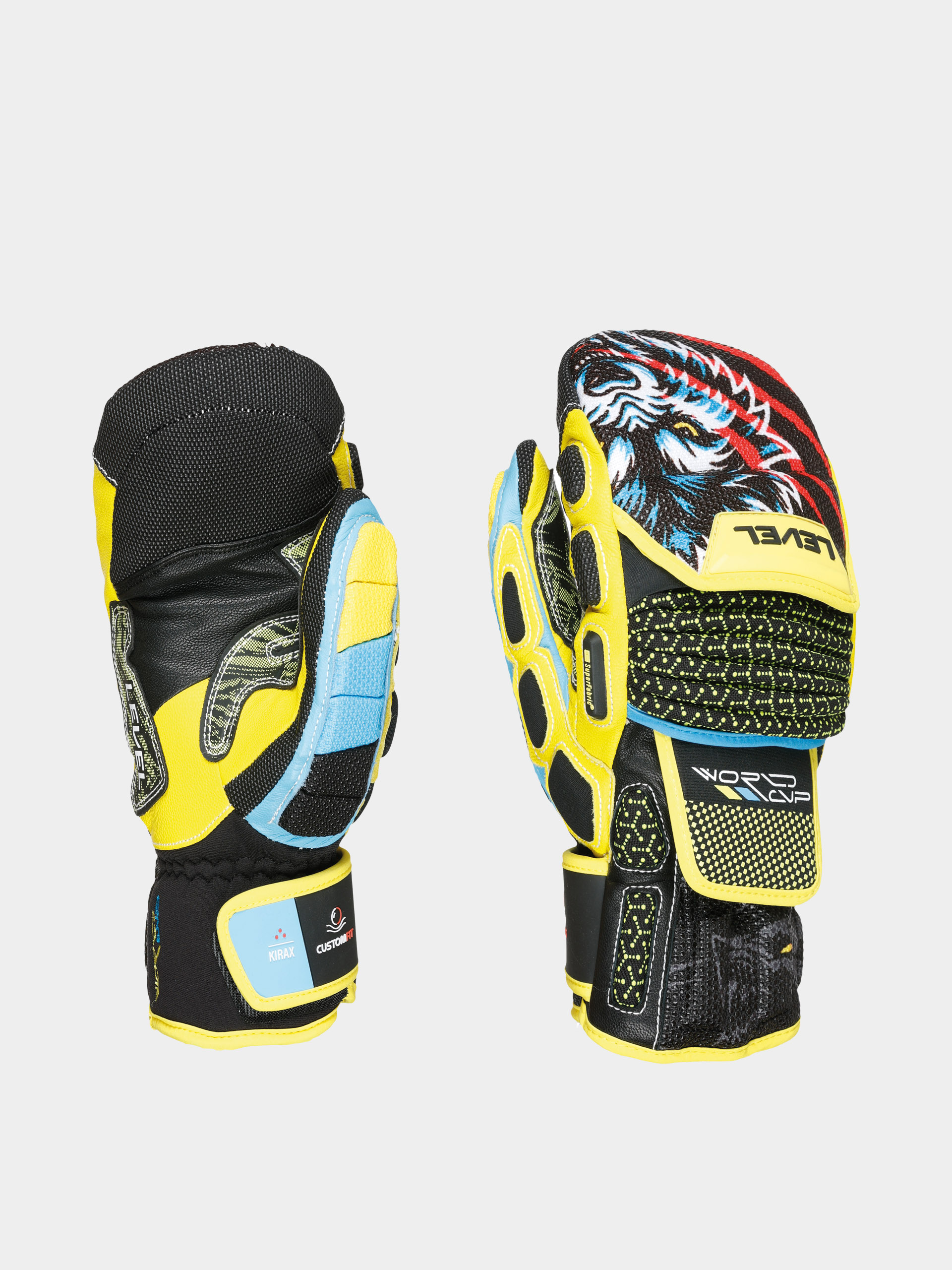 Rękawice Level Worldcup Cf Mitt (yellow blue)