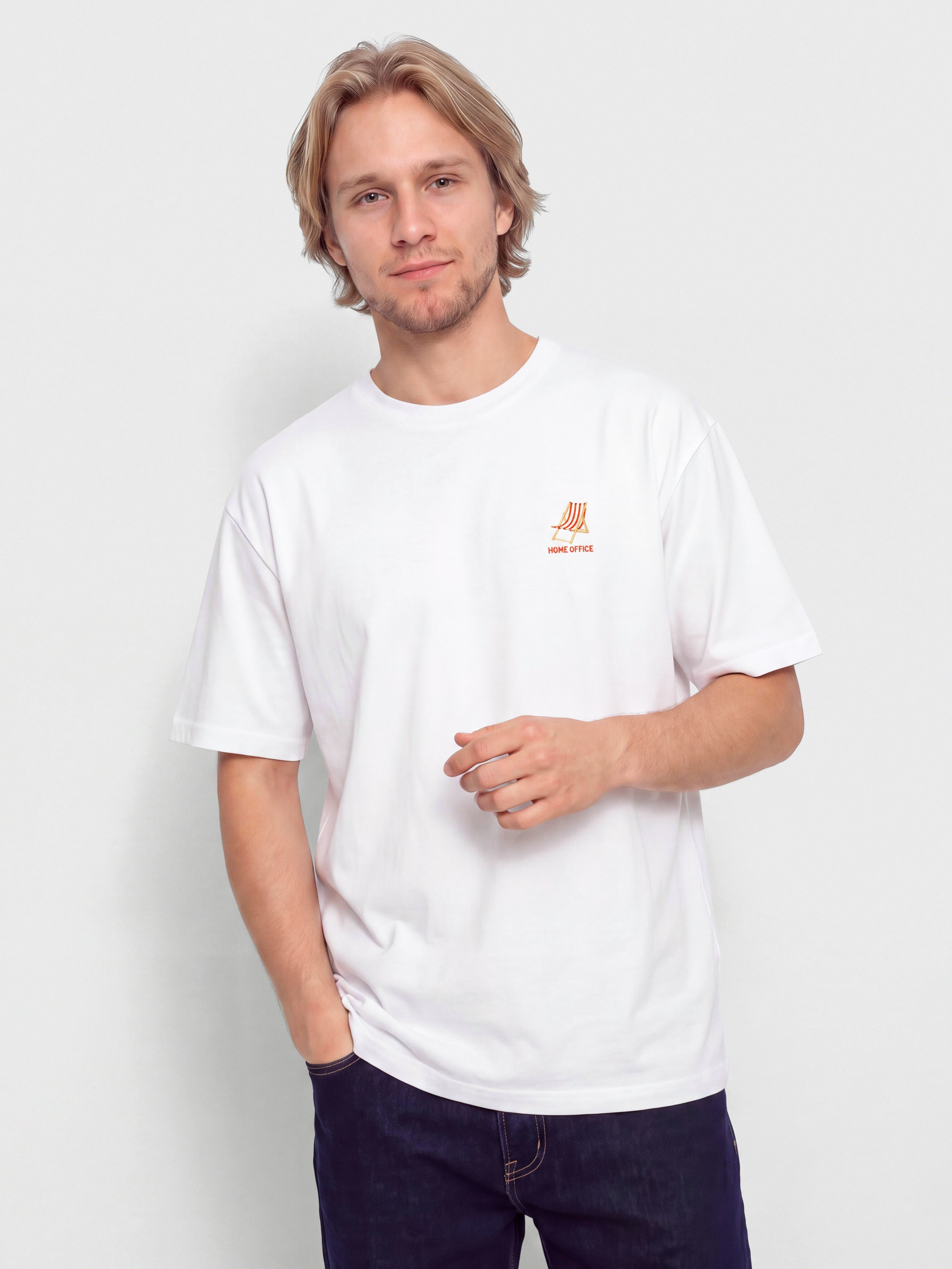 T-shirt Iriedaily Homeoffice (white)