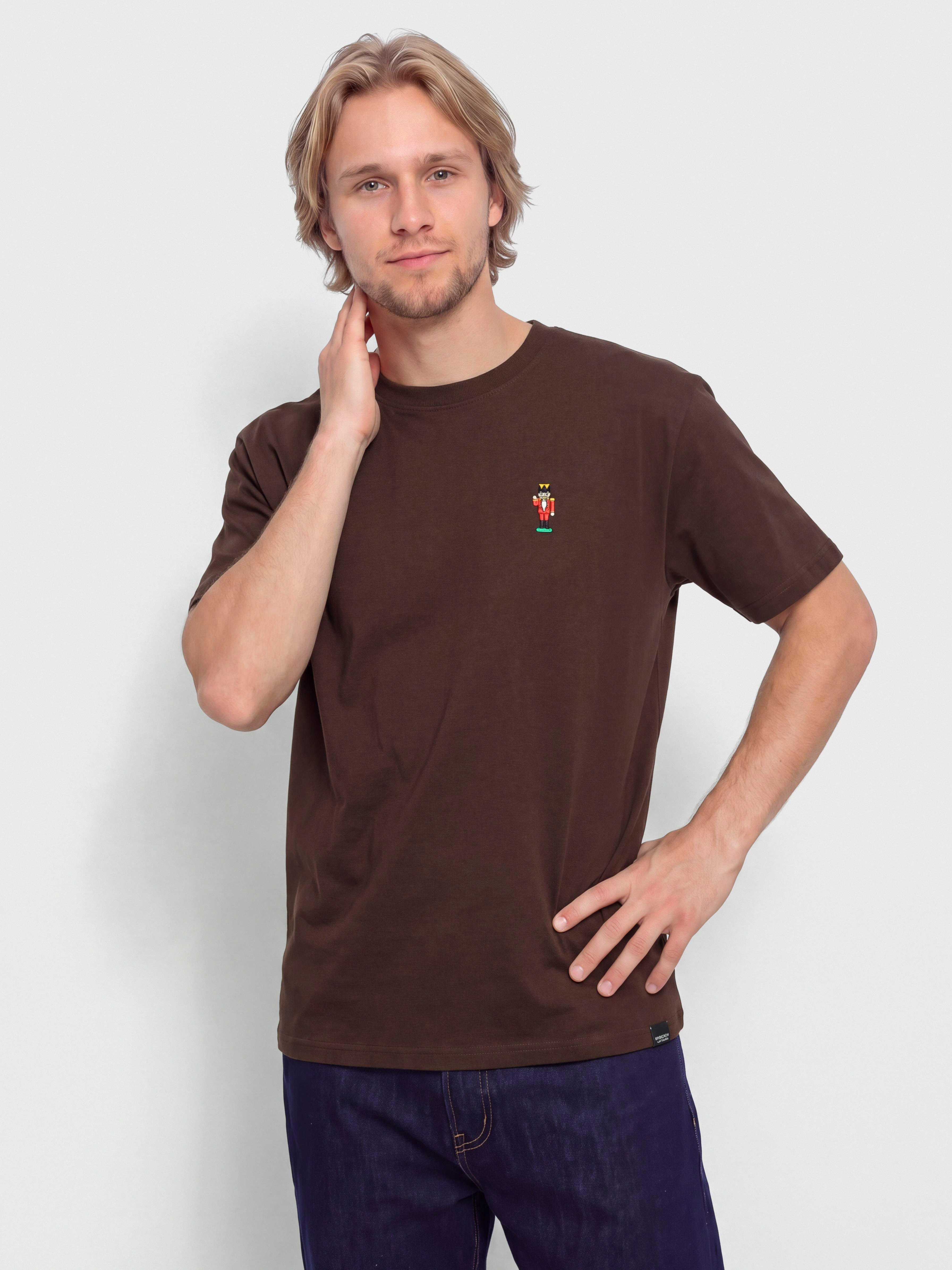 T-shirt Iriedaily Nutcrax Emb (dark coffee)