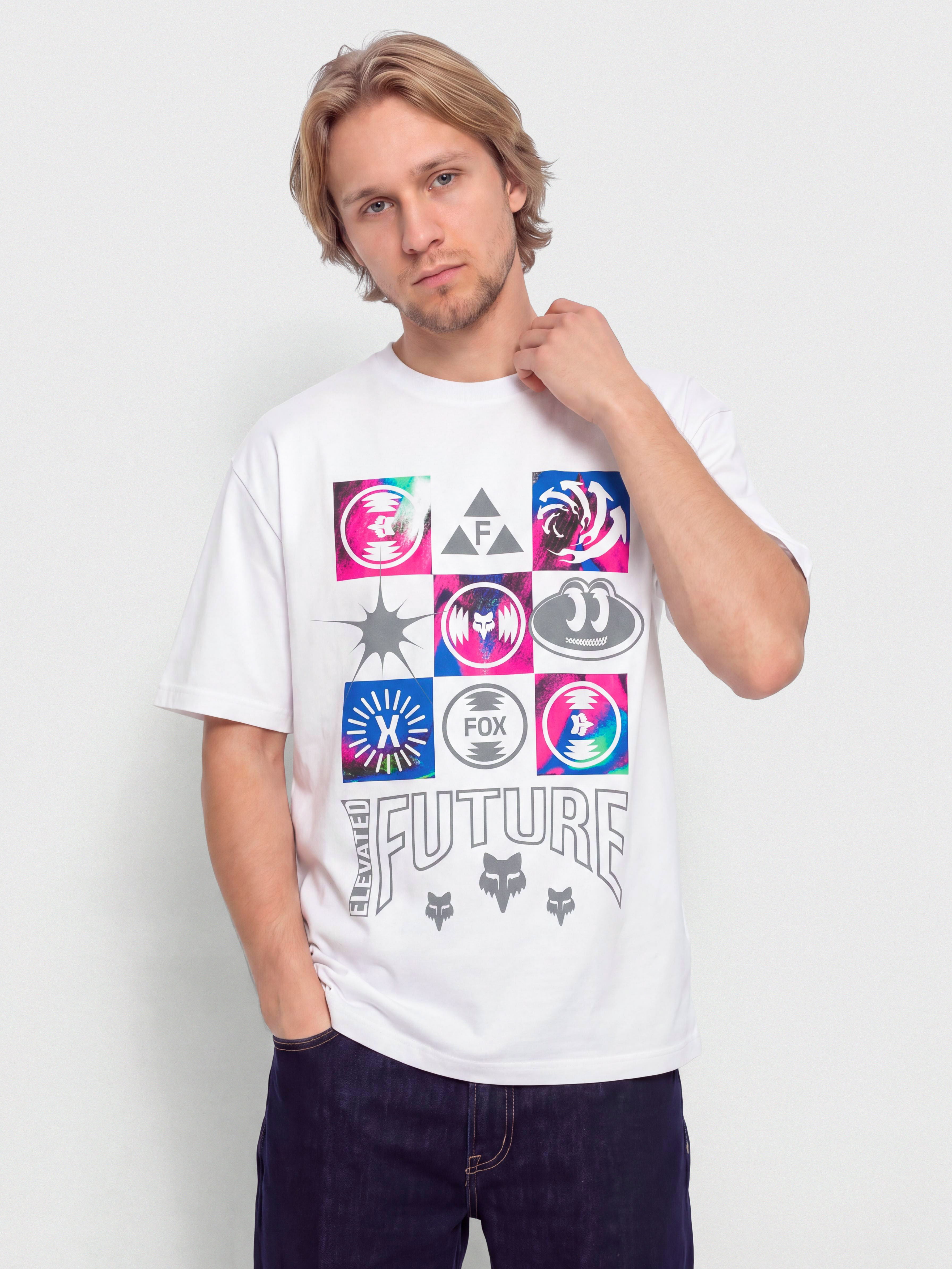 T-shirt Fox Image Cosmo Mw Oversized (white)