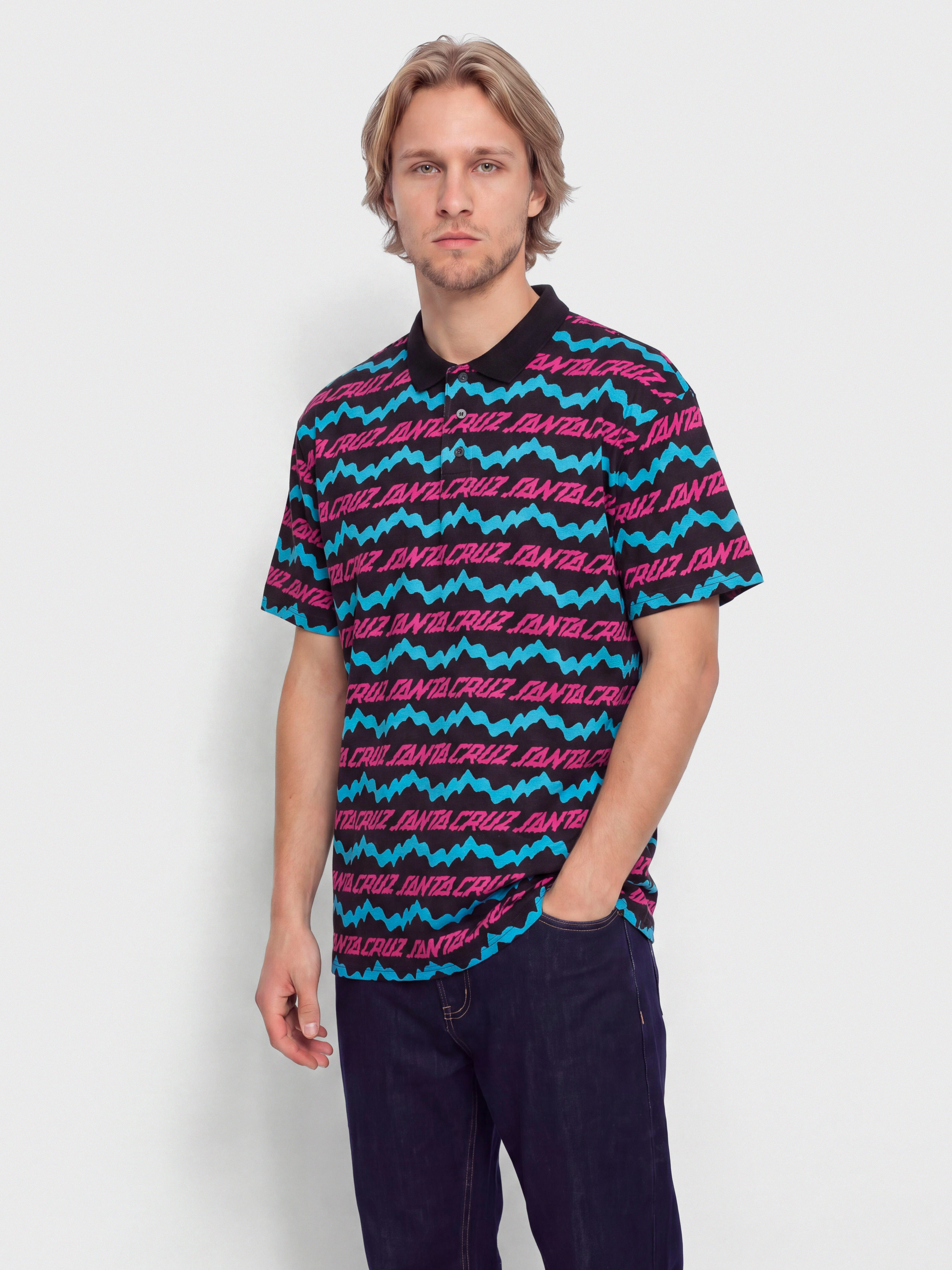 T-shirt Santa Cruz Slime Drip Polo (black)