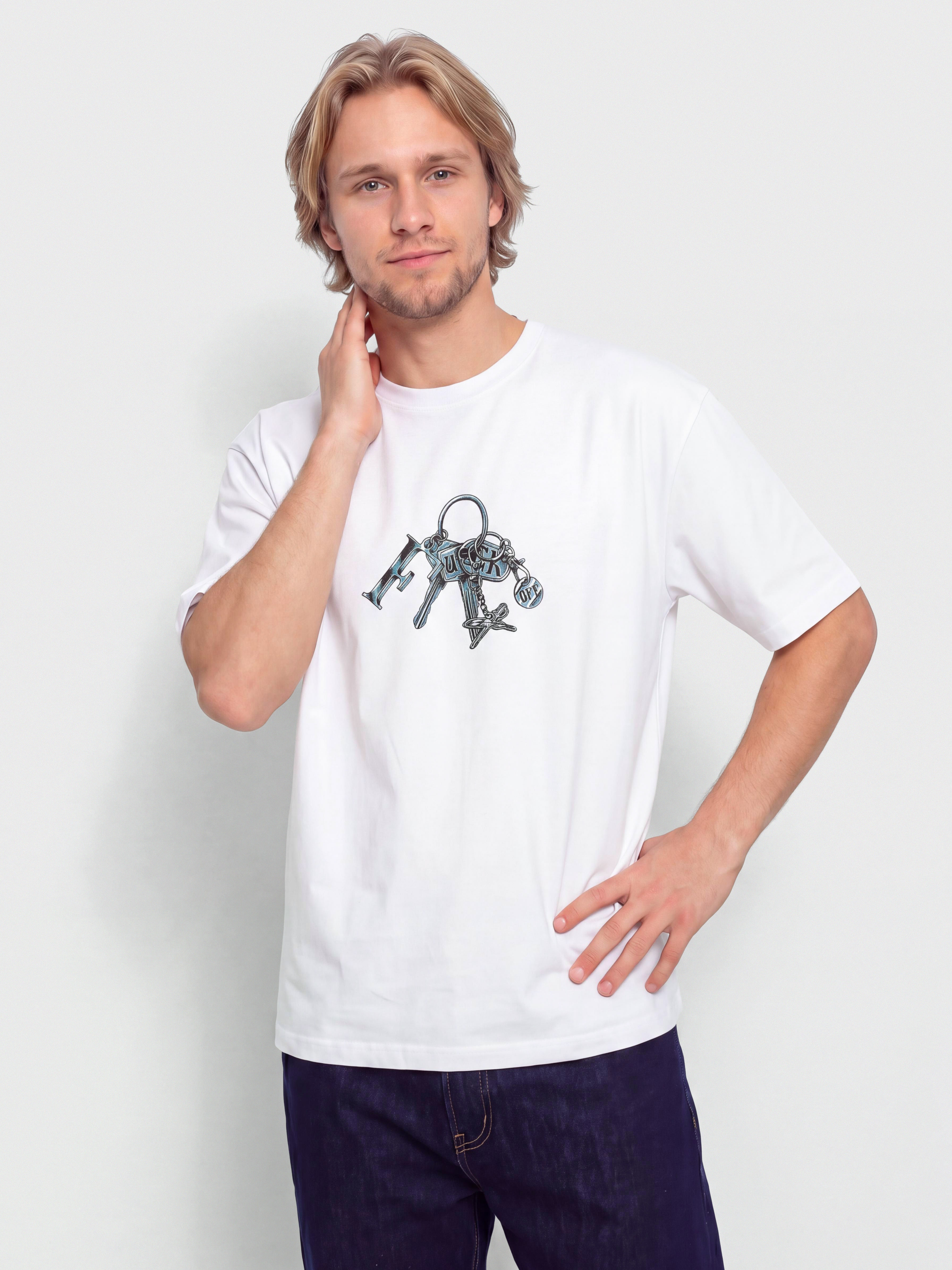 T-shirt Iriedaily Keyhanger (white)