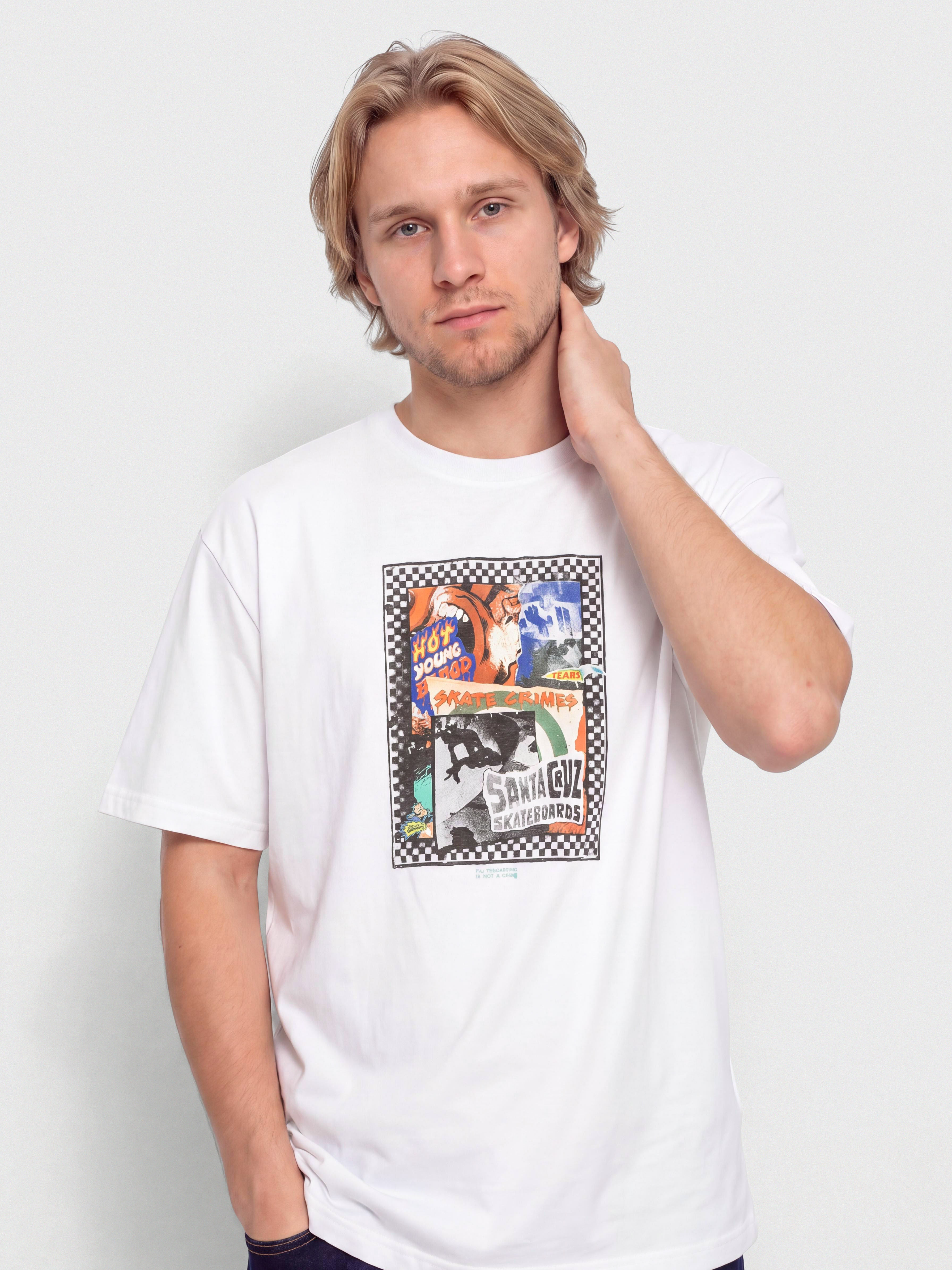 T-shirt Santa Cruz Ad Collage Front (white)