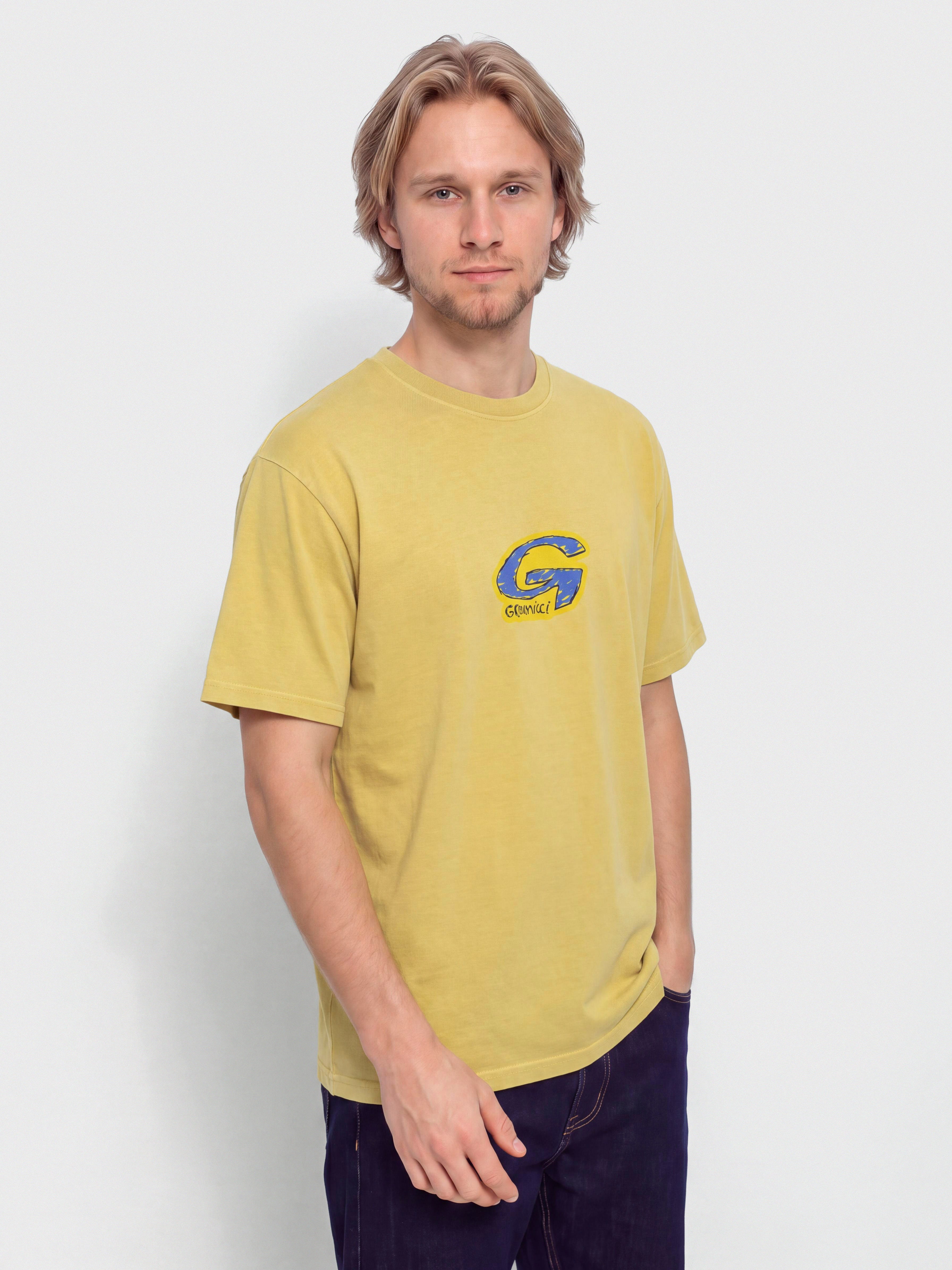 T-shirt Gramicci G-Scribble Pigment Dyed (sulphur pigment)