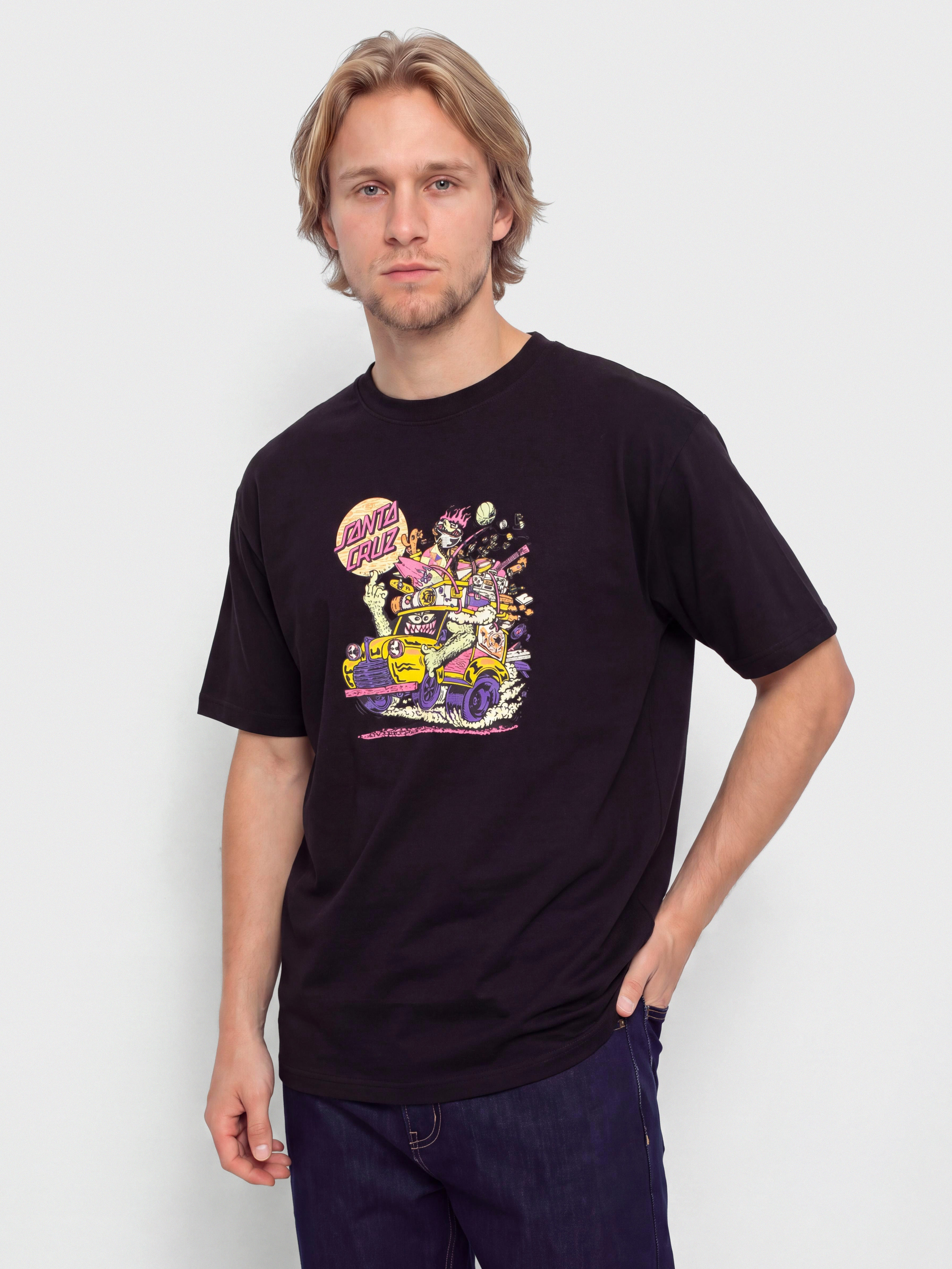 T-shirt Santa Cruz Johnson Beast Wagon (black)