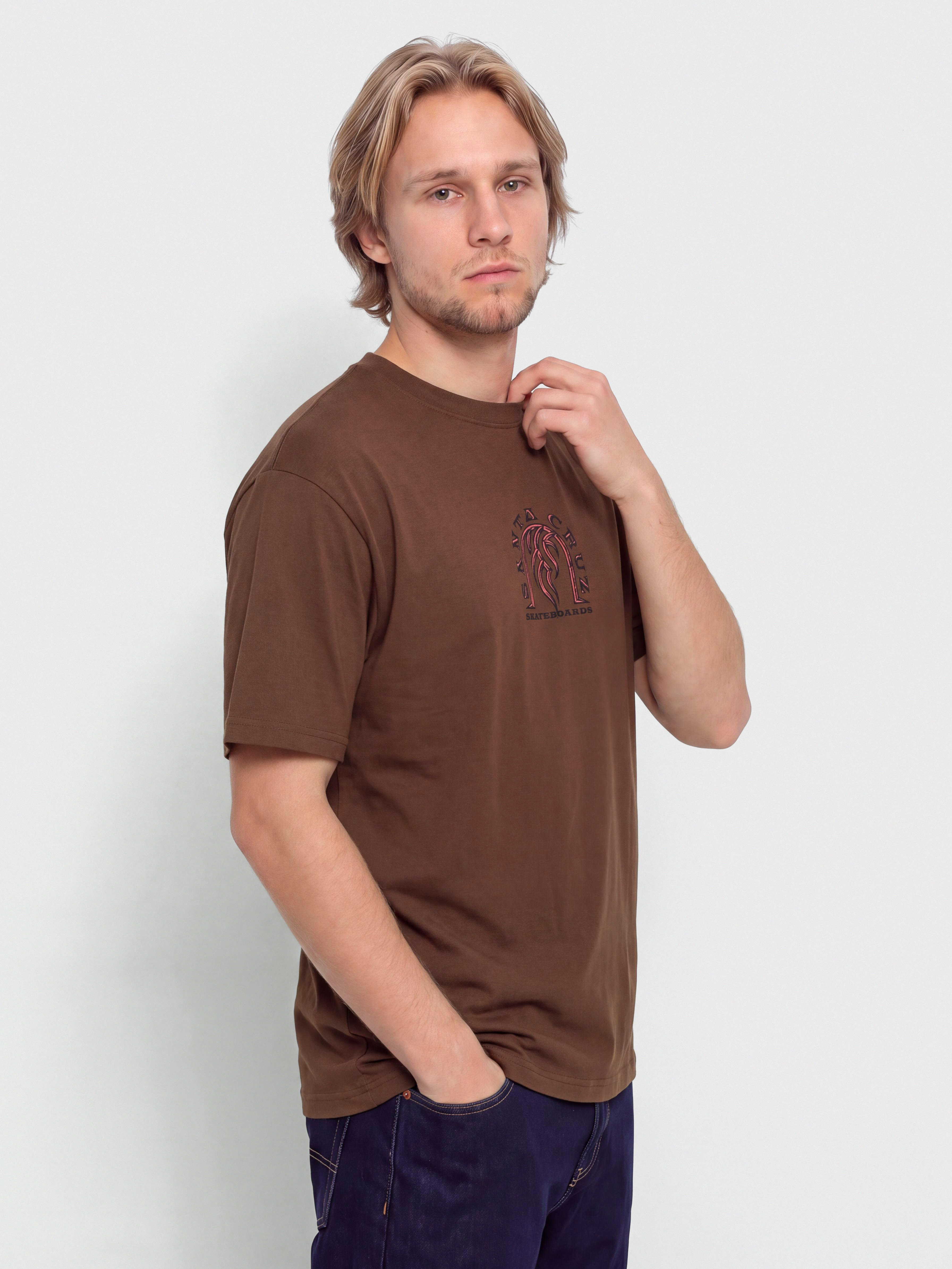 T-shirt Santa Cruz Dressen Tribal Arch Front (coffee)