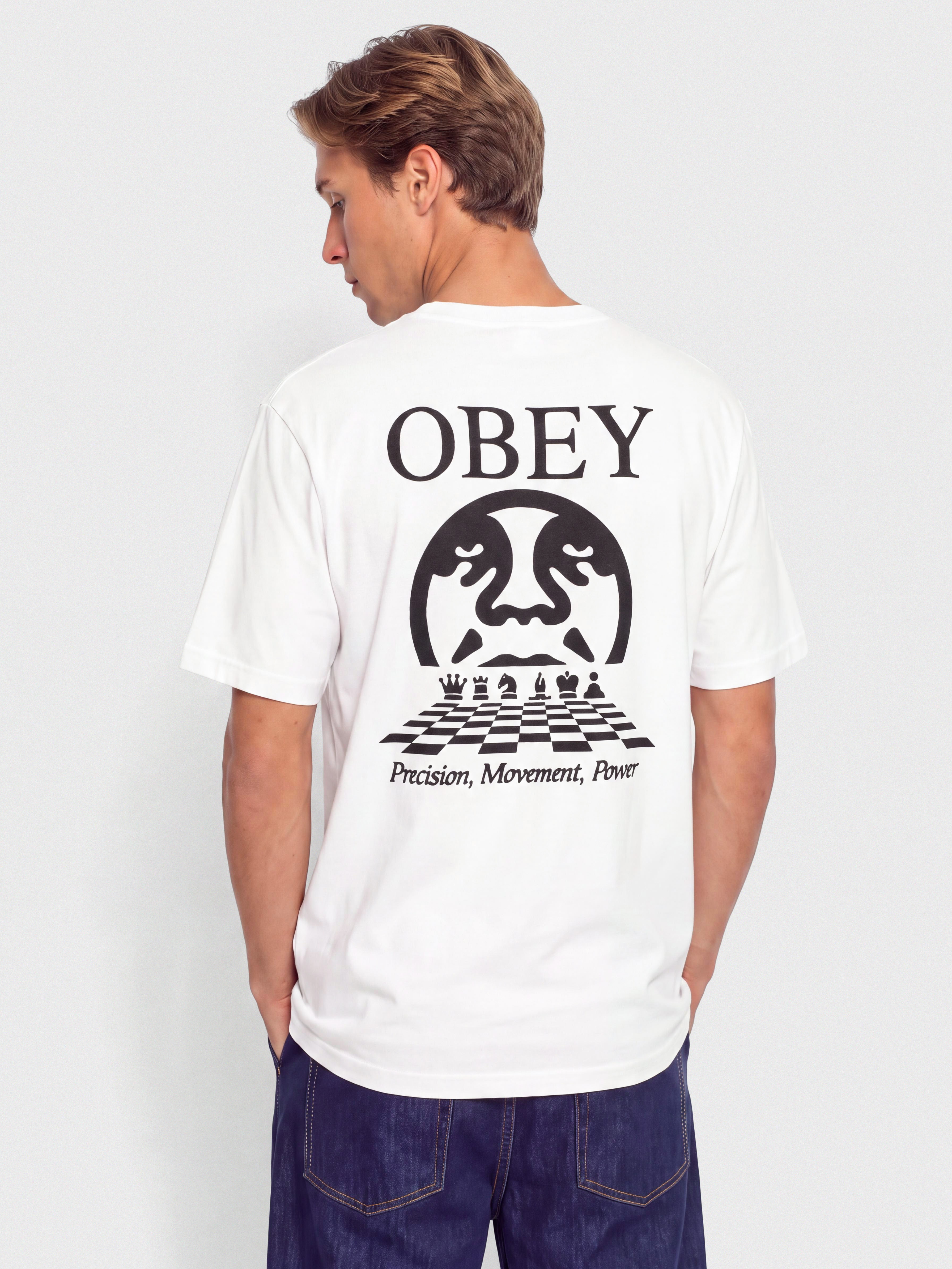 T-shirt OBEY Obey Precision (pigment vintage white)