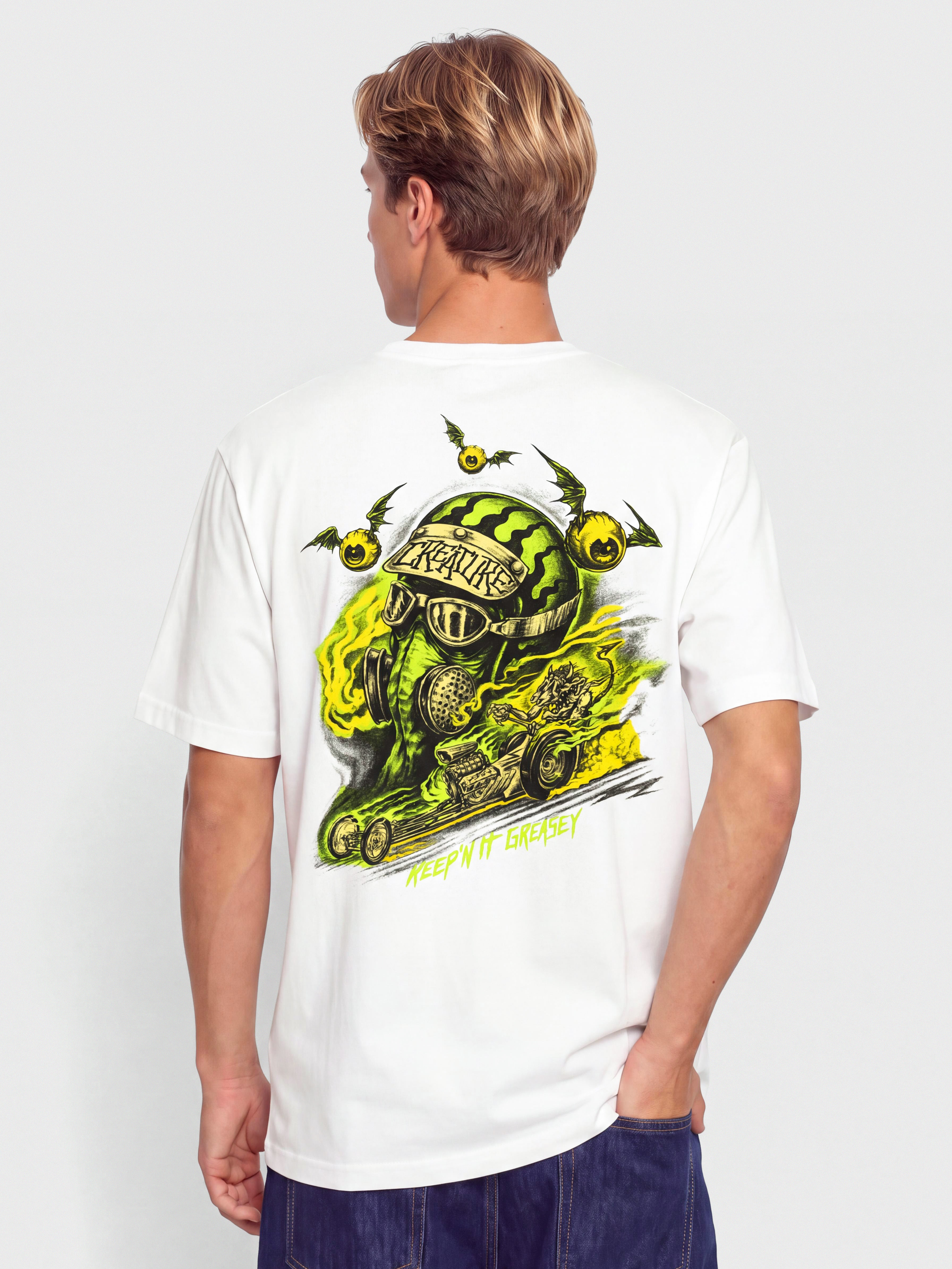 T-shirt Creature Crash And Burn (white)