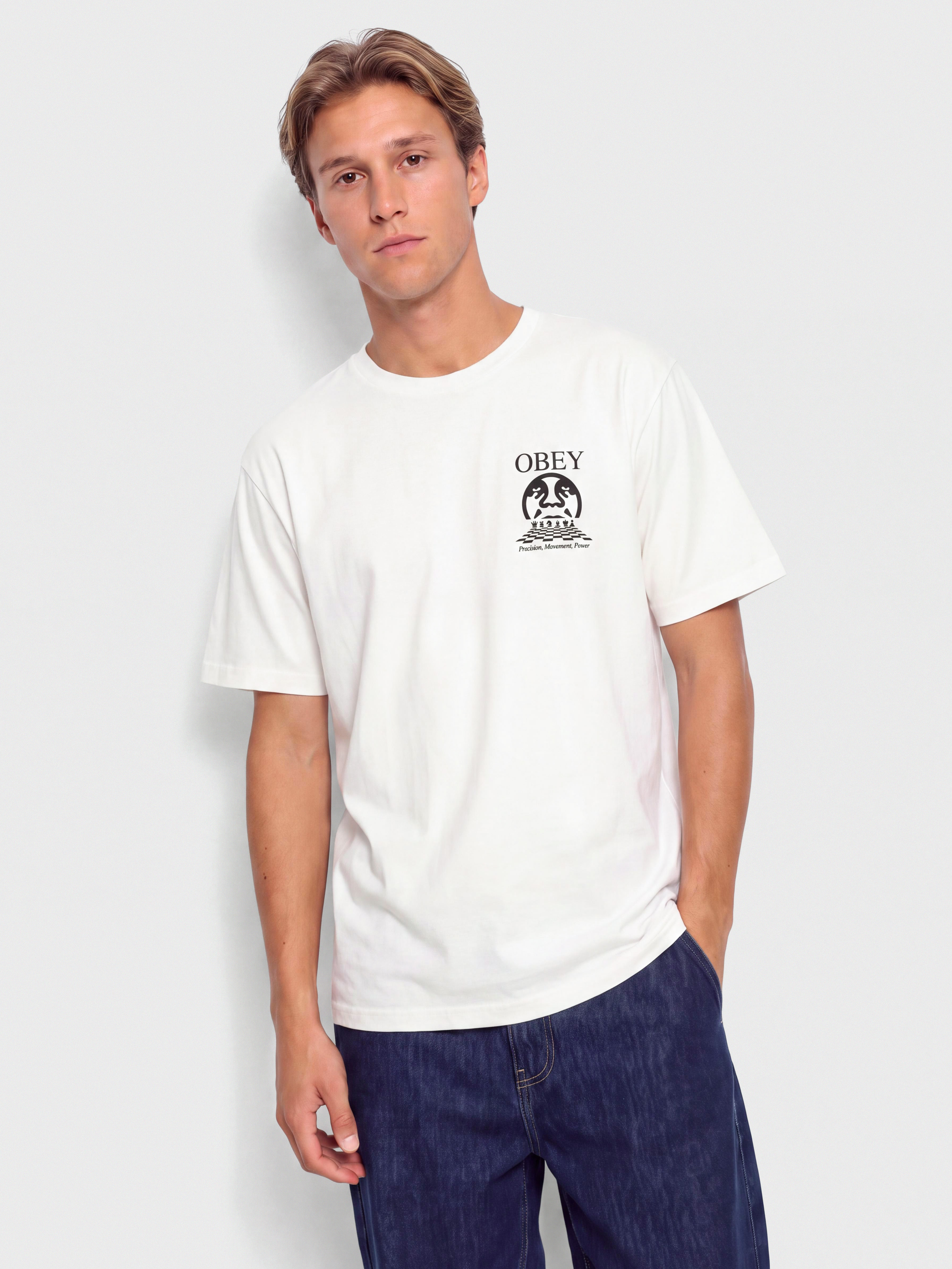T-shirt OBEY Obey Precision (pigment vintage white)