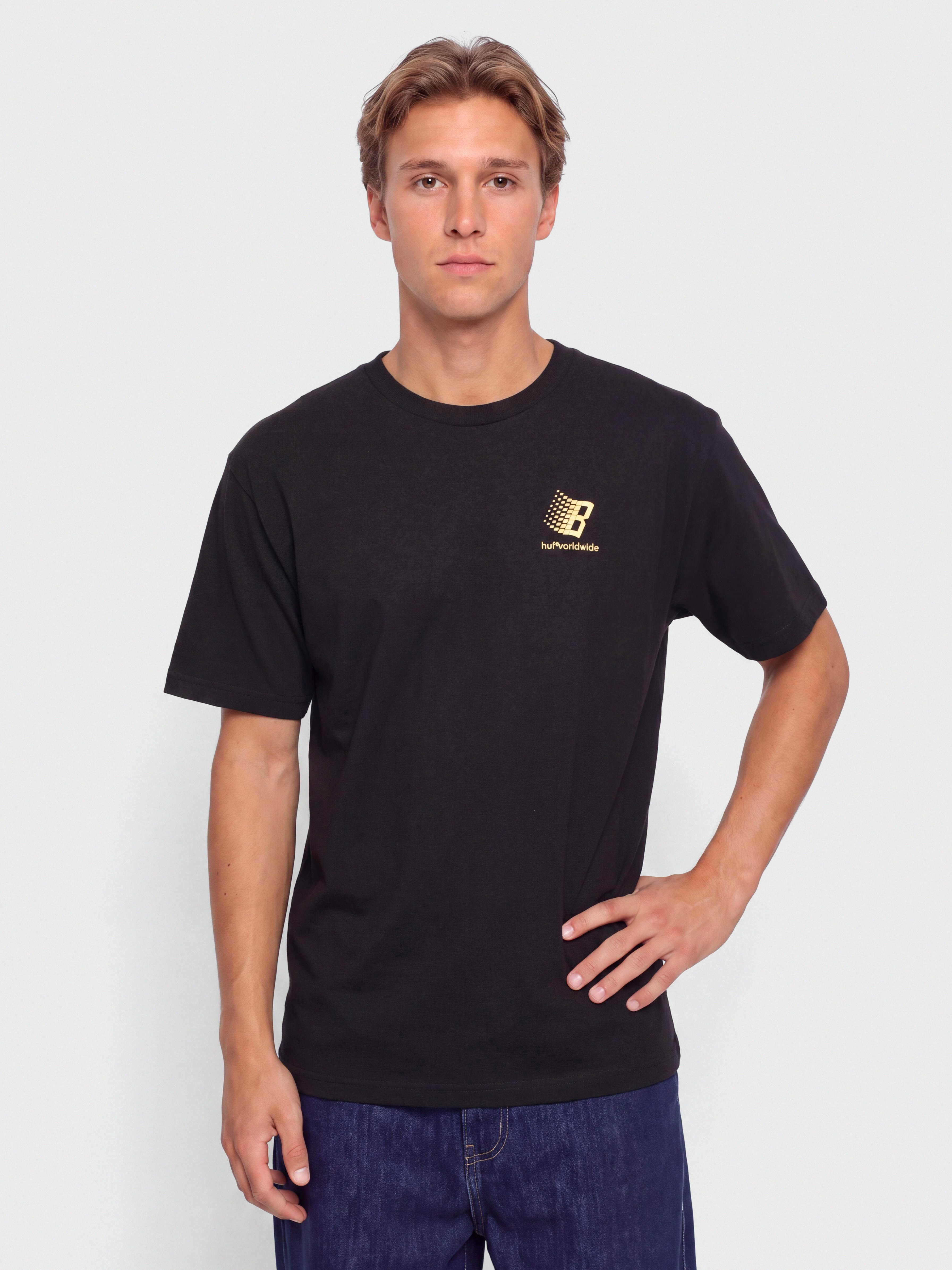 T-shirt HUF X Bronze Worldwide (black)