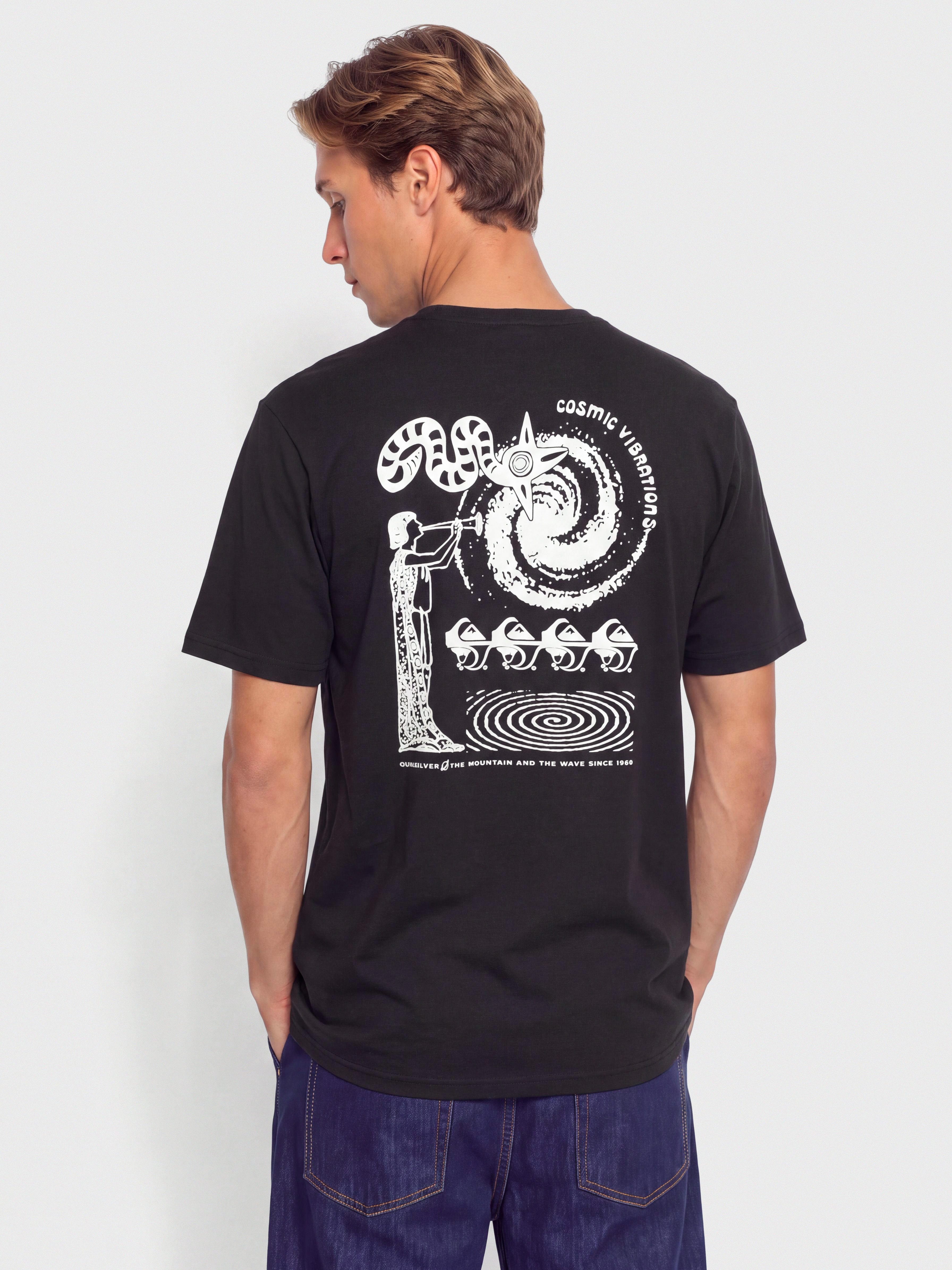 T-shirt Quiksilver Cosmic Vibrations (black)