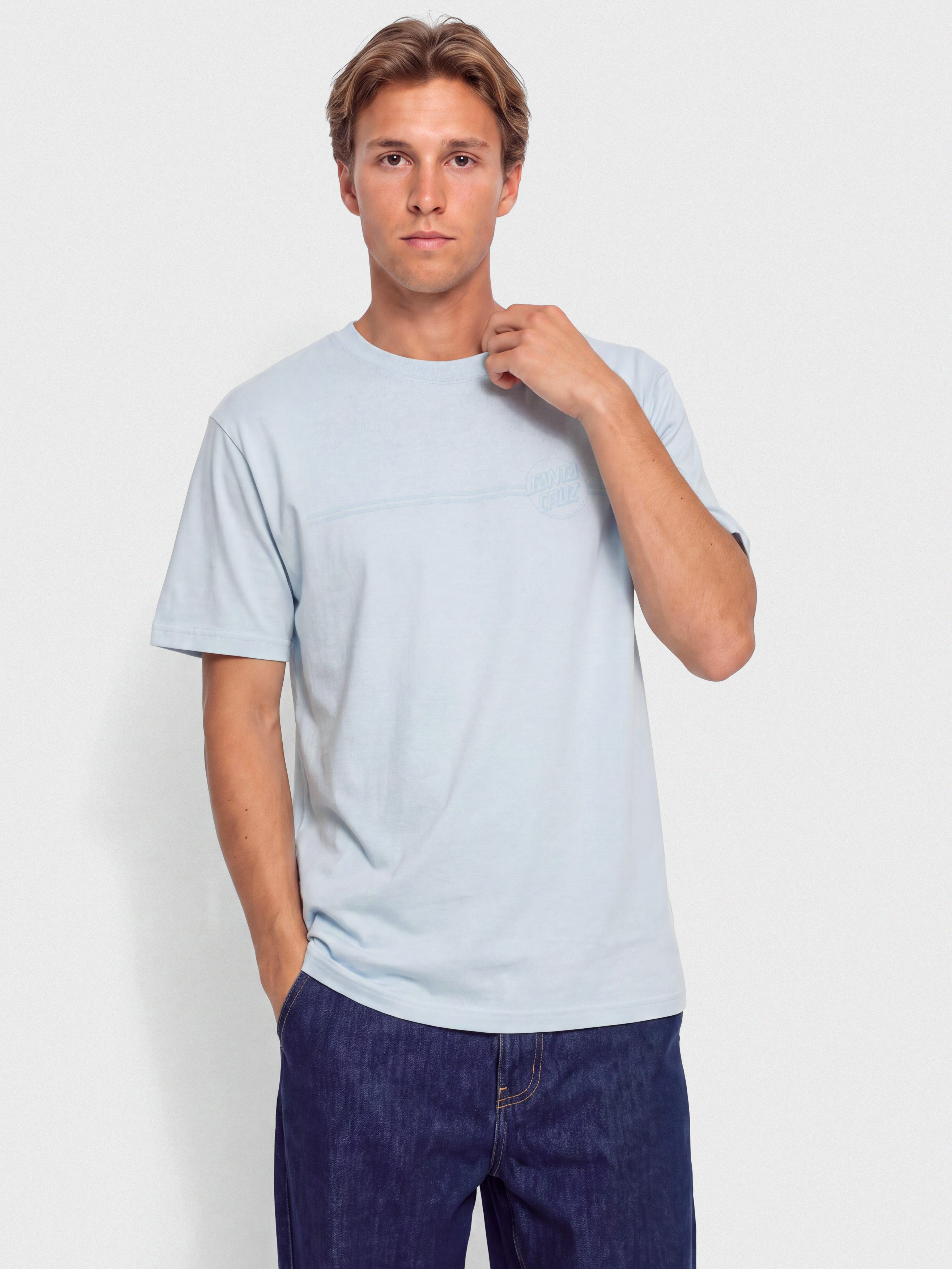 T-shirt Santa Cruz Tonal Opus Dot Stripe (fresh blue)