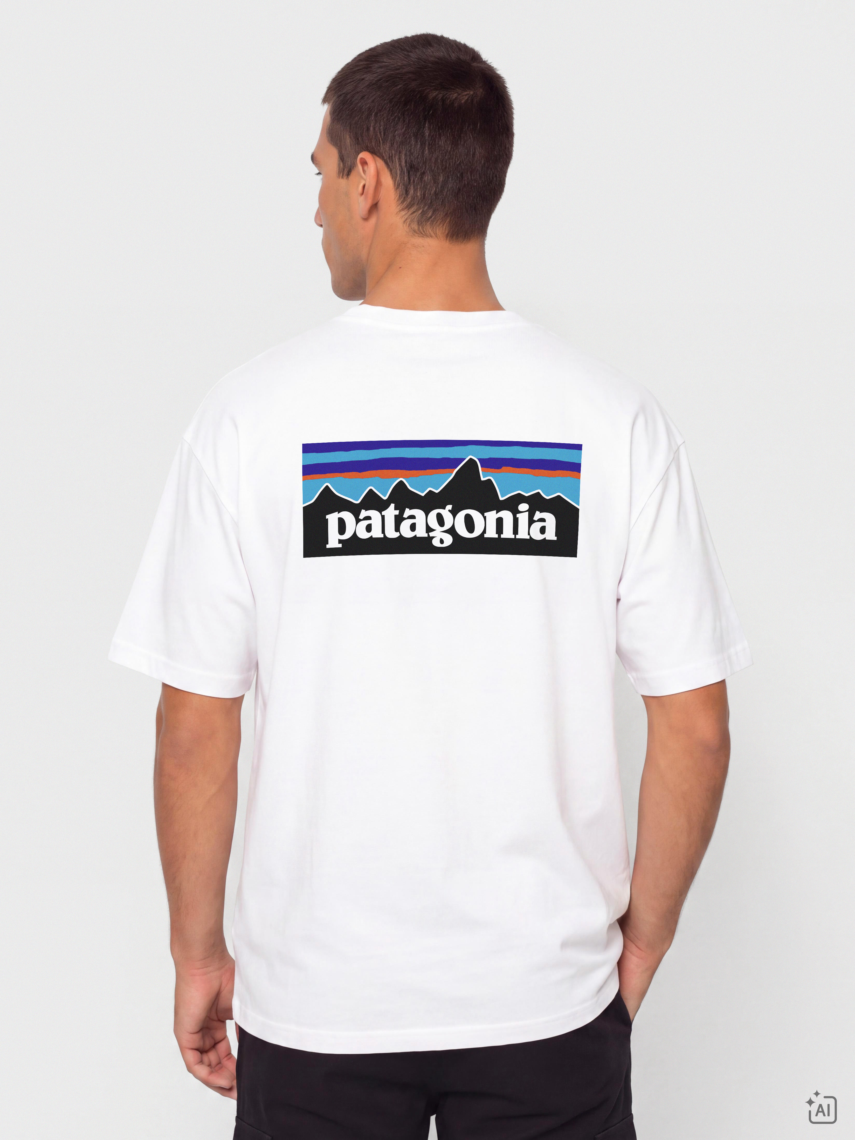 T-shirt Patagonia P6 Logo Responsibili (white)