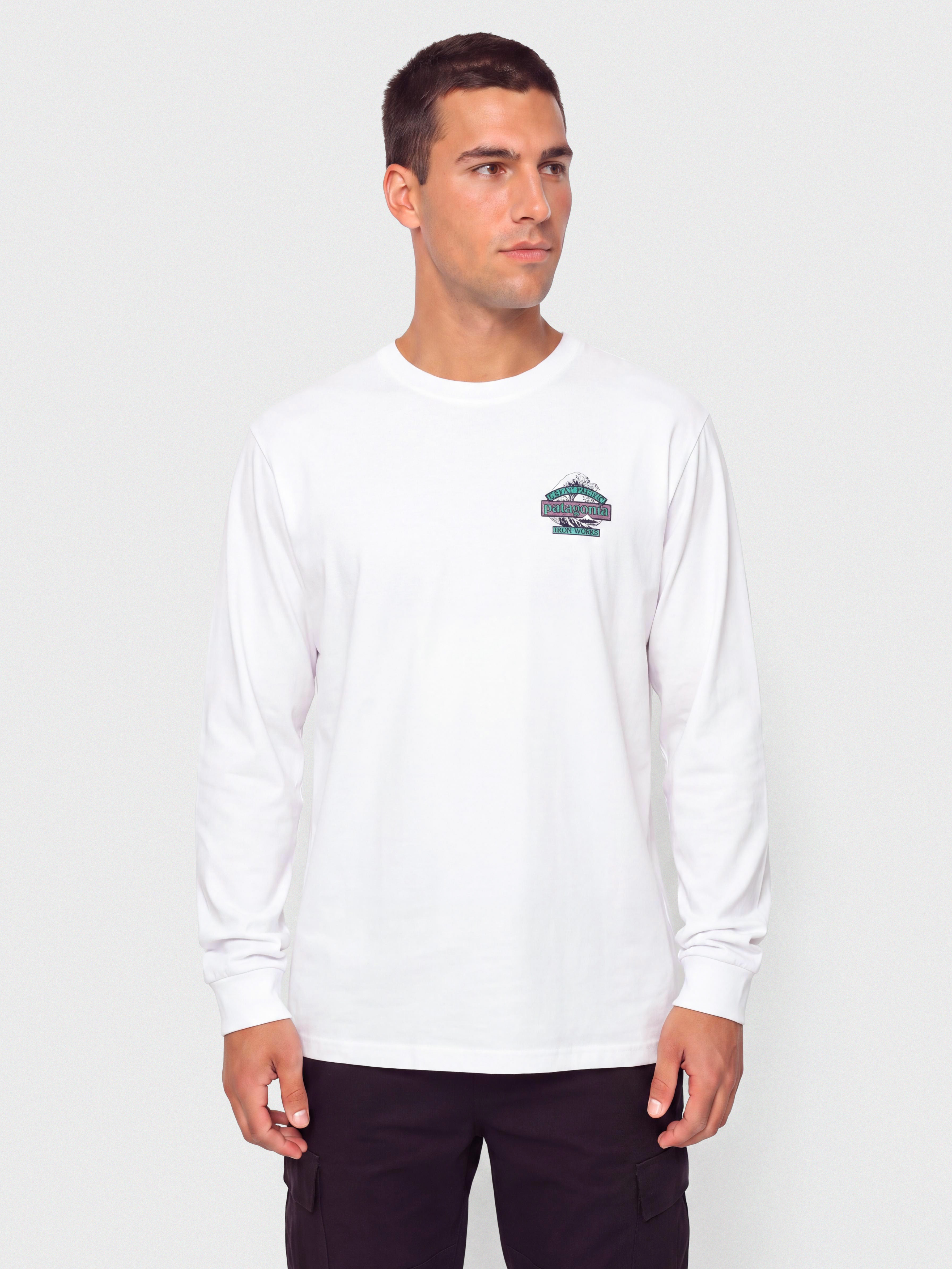 Longsleeve Patagonia Great Waves Responsibili (fiber white)