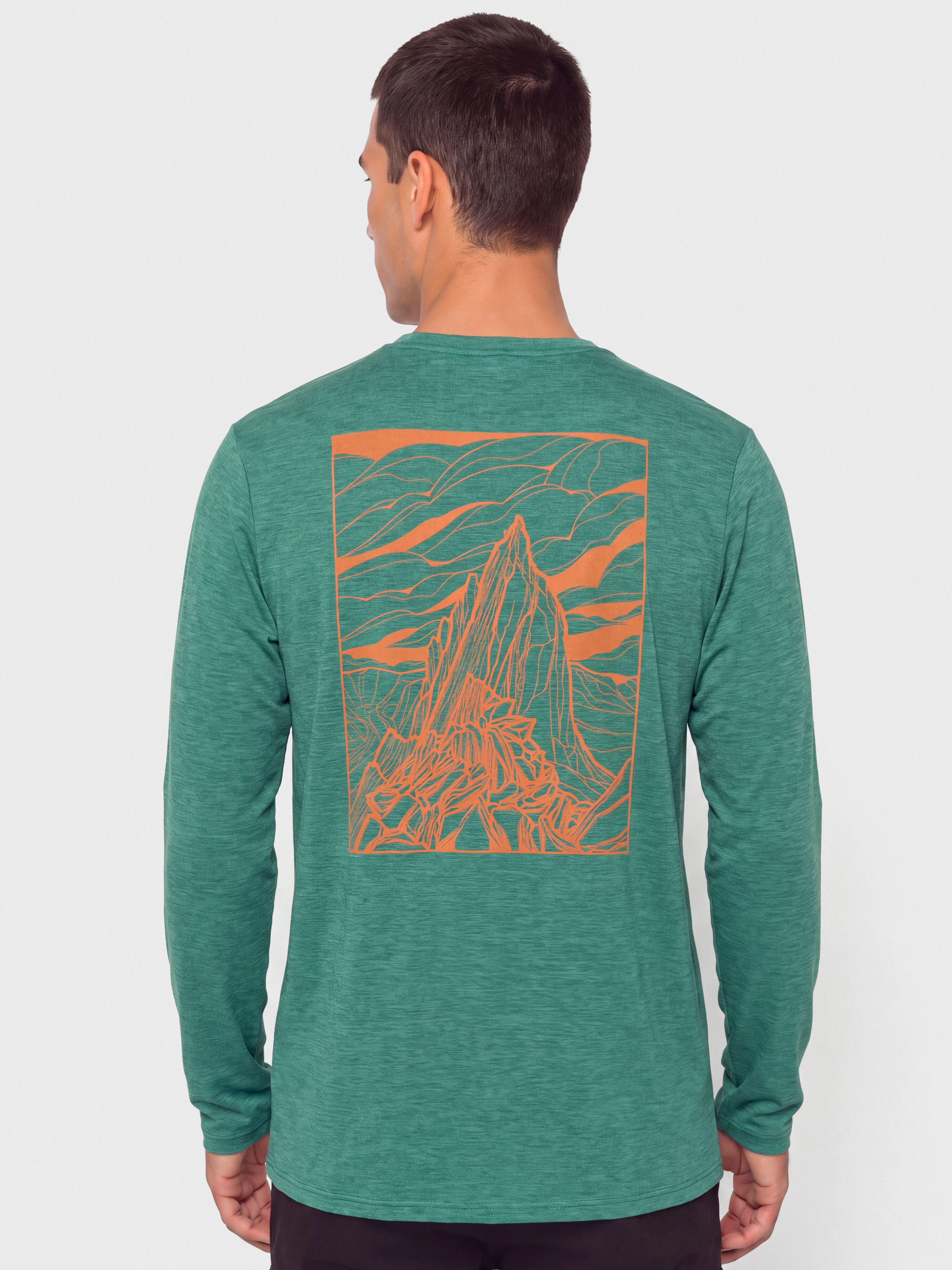 Longsleeve Patagonia Capilene Cool Cloud Crag (gem green/light gem green)