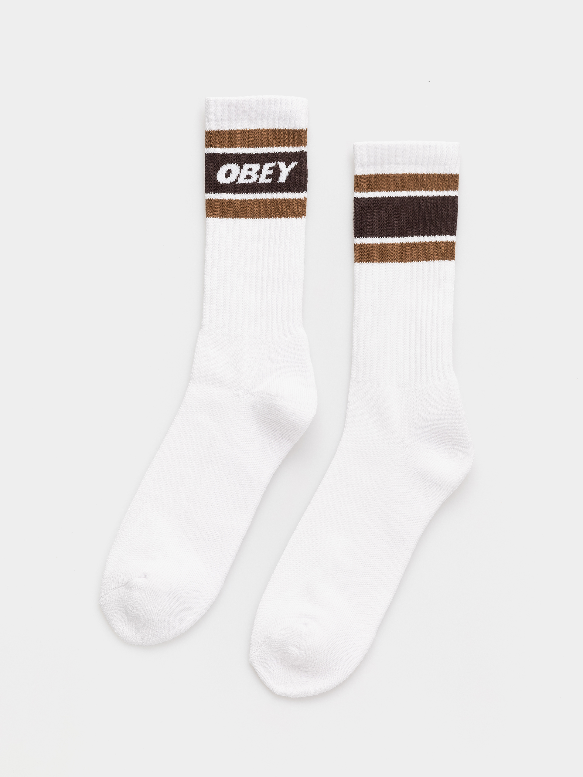 Skarpetki OBEY Cooper II (white/demitasse)