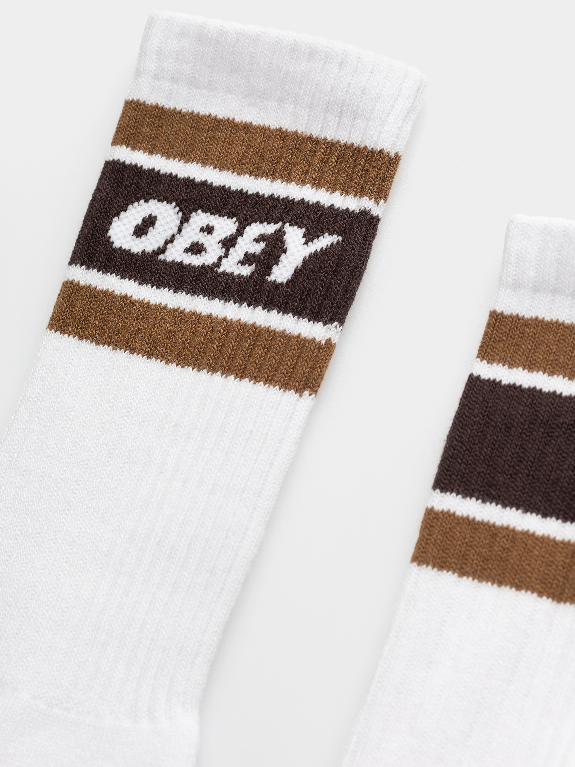 Skarpetki OBEY Cooper II (white/demitasse)