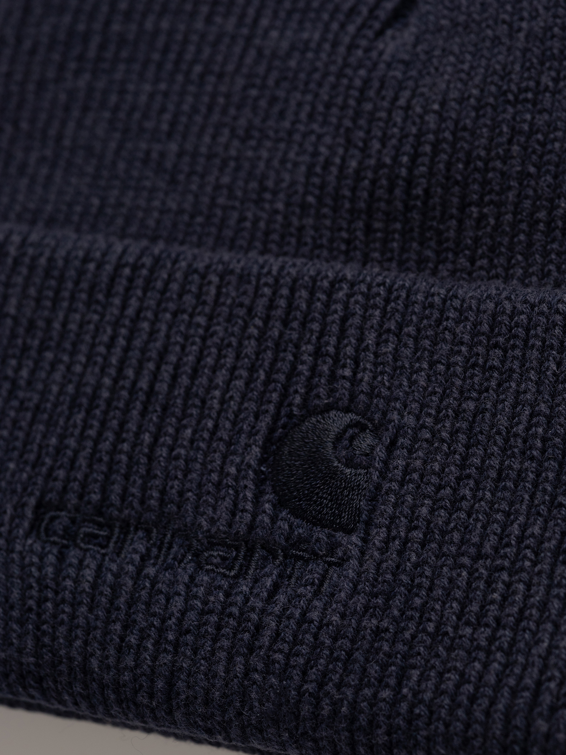 Czapka zimowa Carhartt WIP Lambert (dark navy/moon wash)