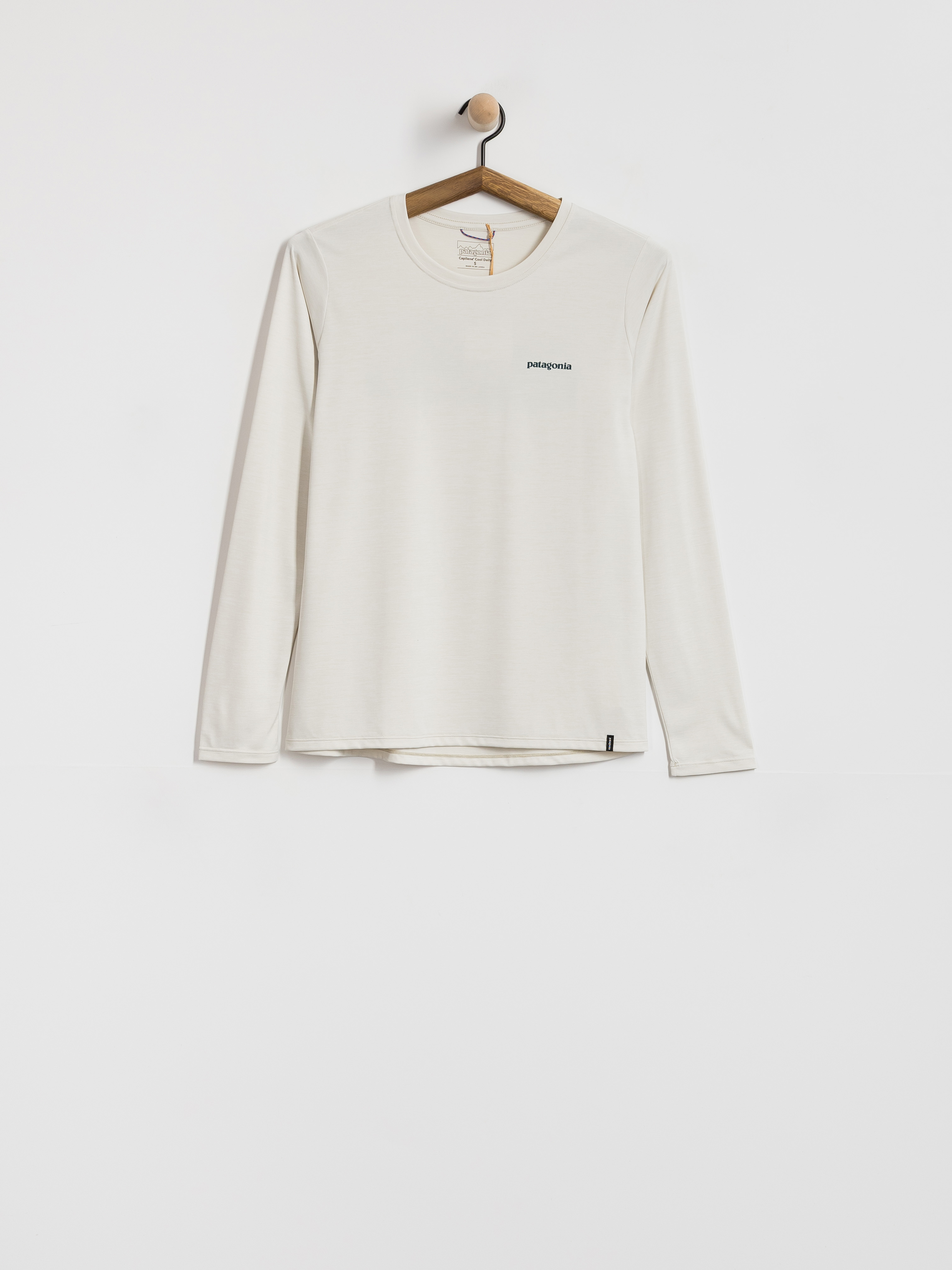 Longsleeve Patagonia Cap Cool Daily Boardshort Logo Wmn (dyno white)