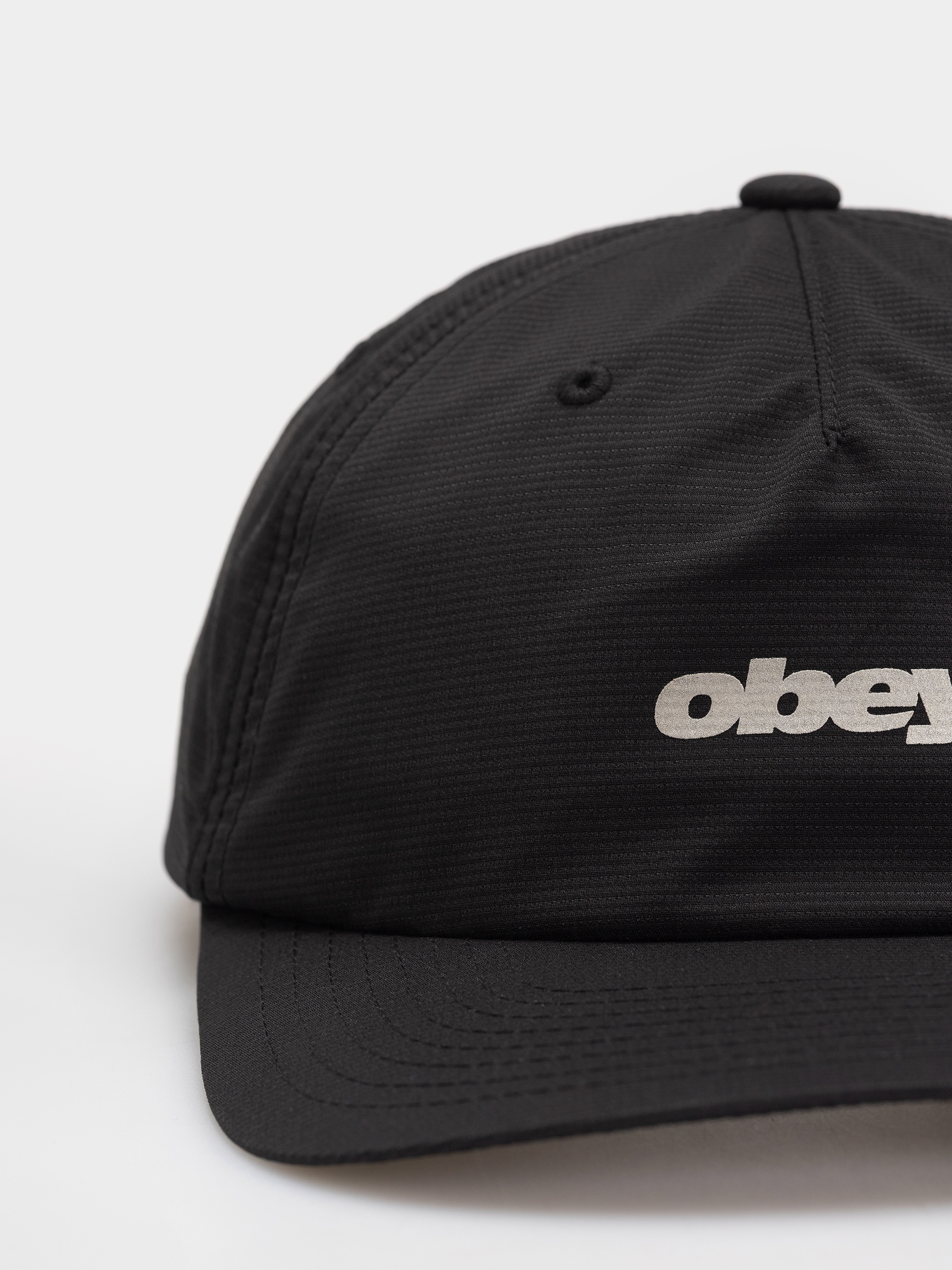 Czapka z daszkiem OBEY Stride 5 Panel (black)