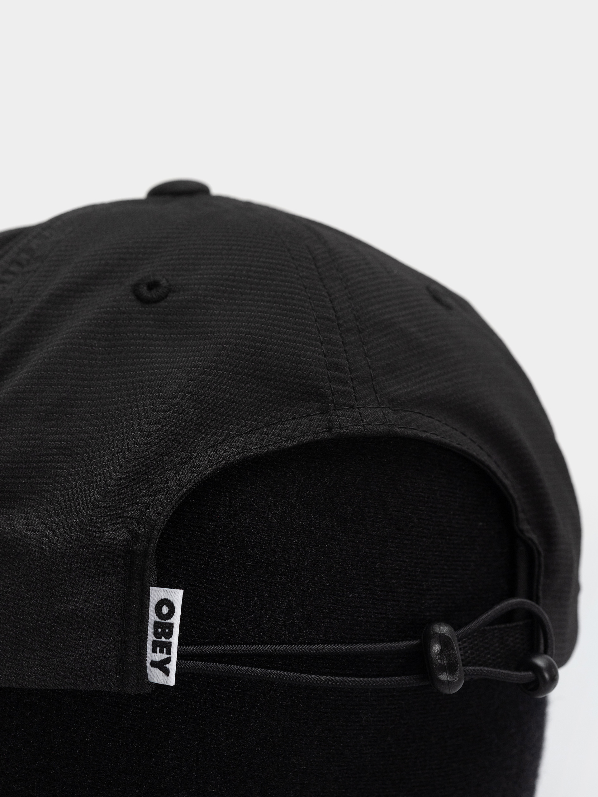 Czapka z daszkiem OBEY Stride 5 Panel (black)