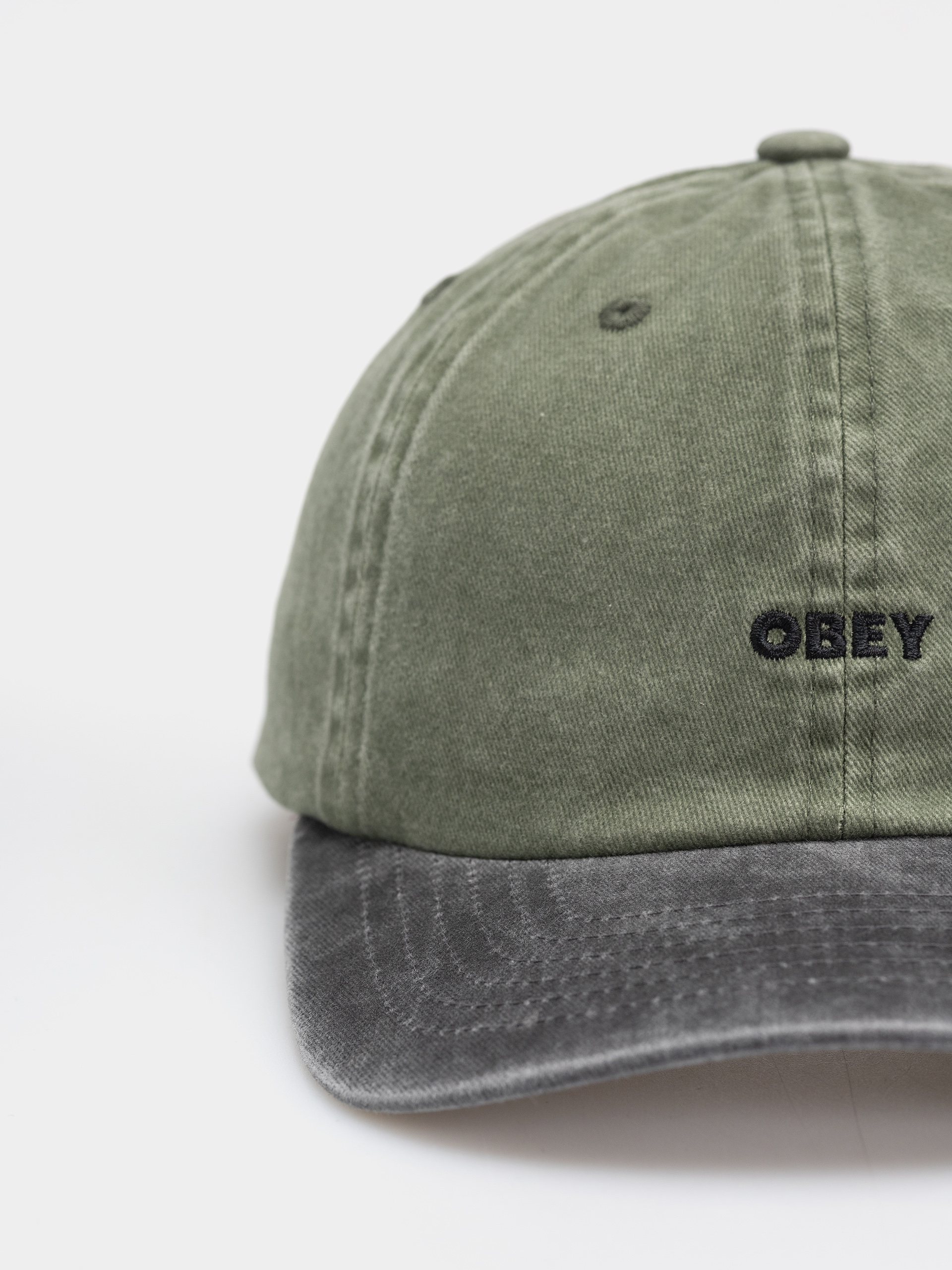 Czapka z daszkiem OBEY Pigment Bold 6 Panel (pigment olive multi)