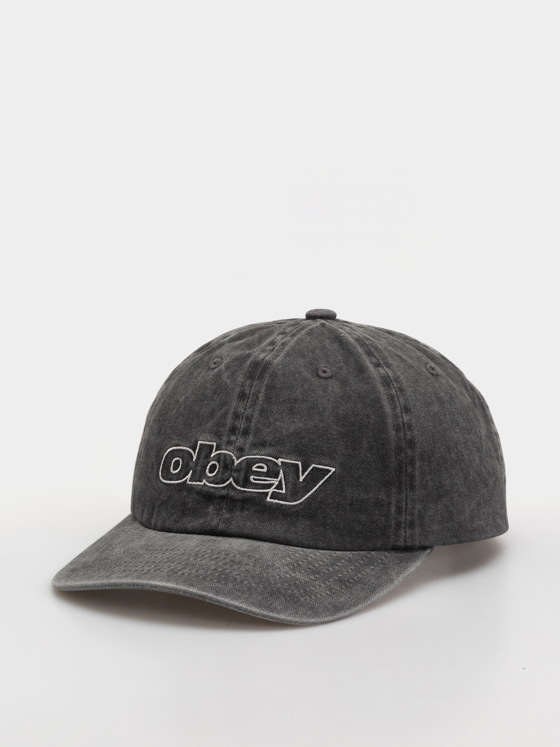 Czapka z daszkiem OBEY Pigment Outline Delta 6 Panel (pigment black)
