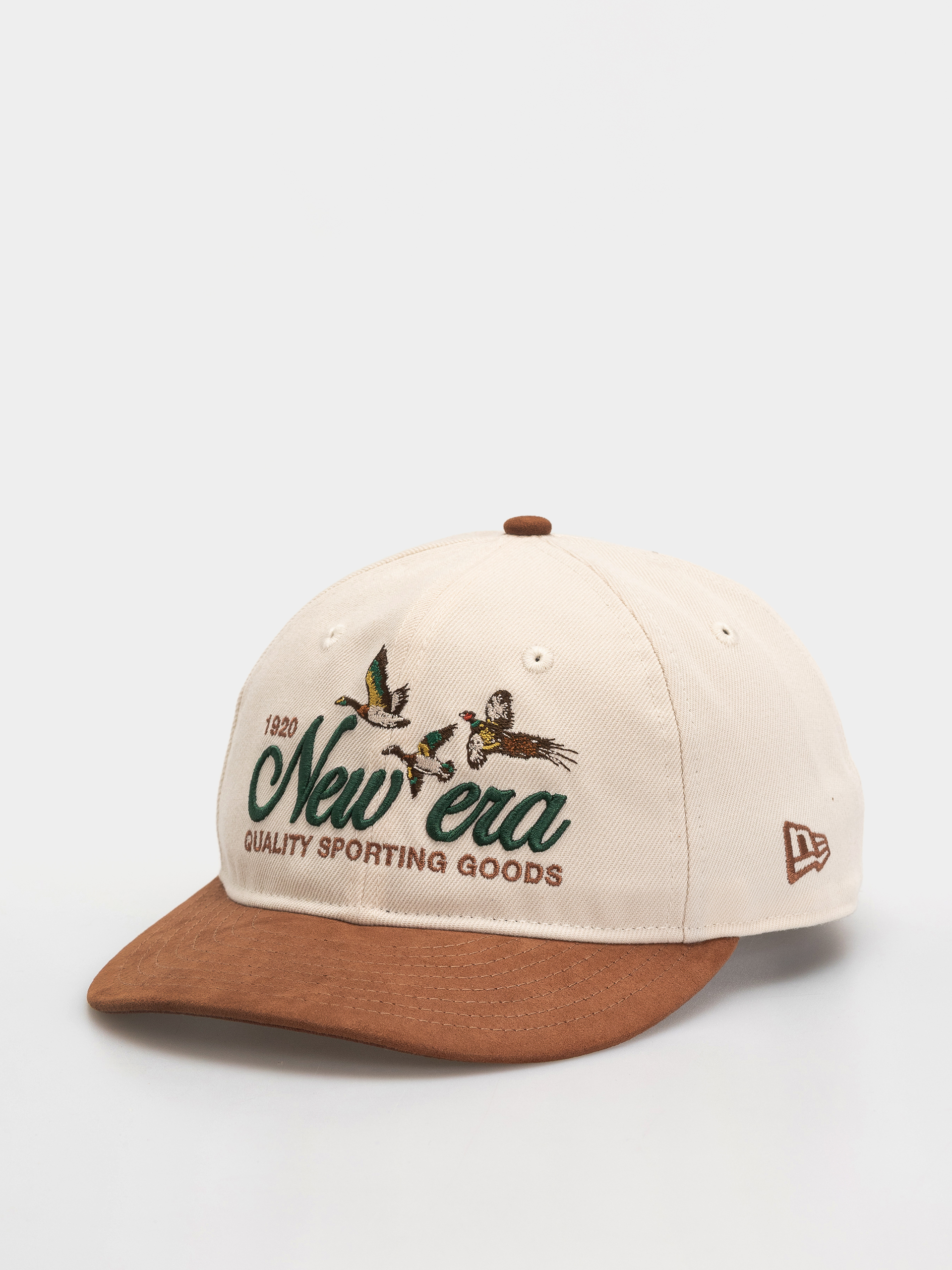 Czapka z daszkiem New Era Suede Pc 9Fifty Rc (light cream/brown)