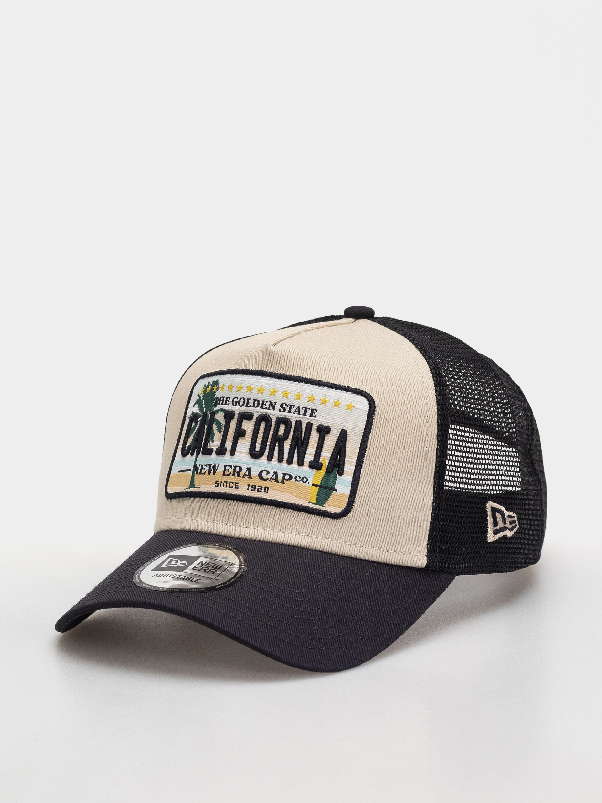 Czapka z daszkiem New Era Licence Plate Trucker (navy/stone)