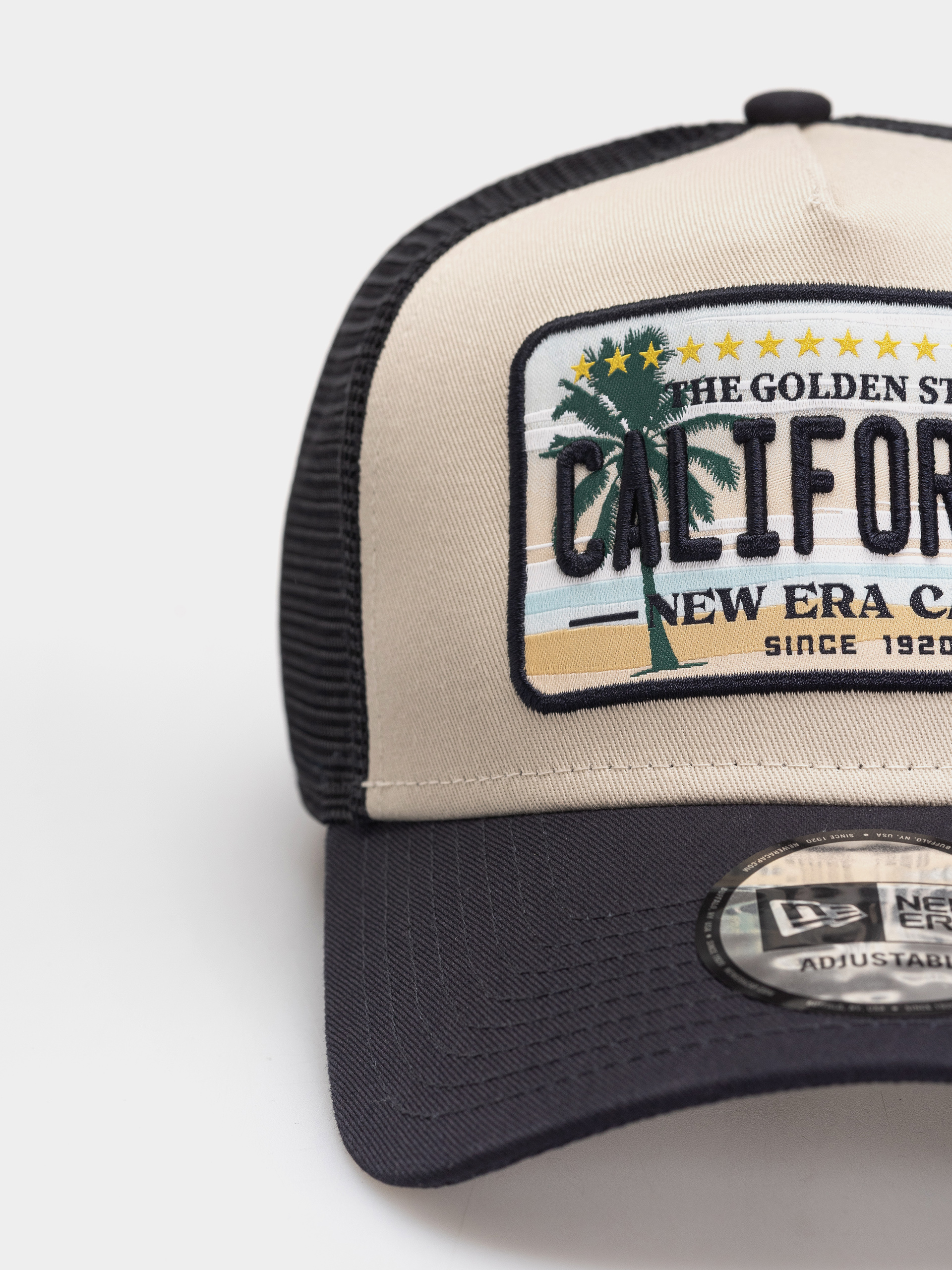 Czapka z daszkiem New Era Licence Plate Trucker (navy/stone)