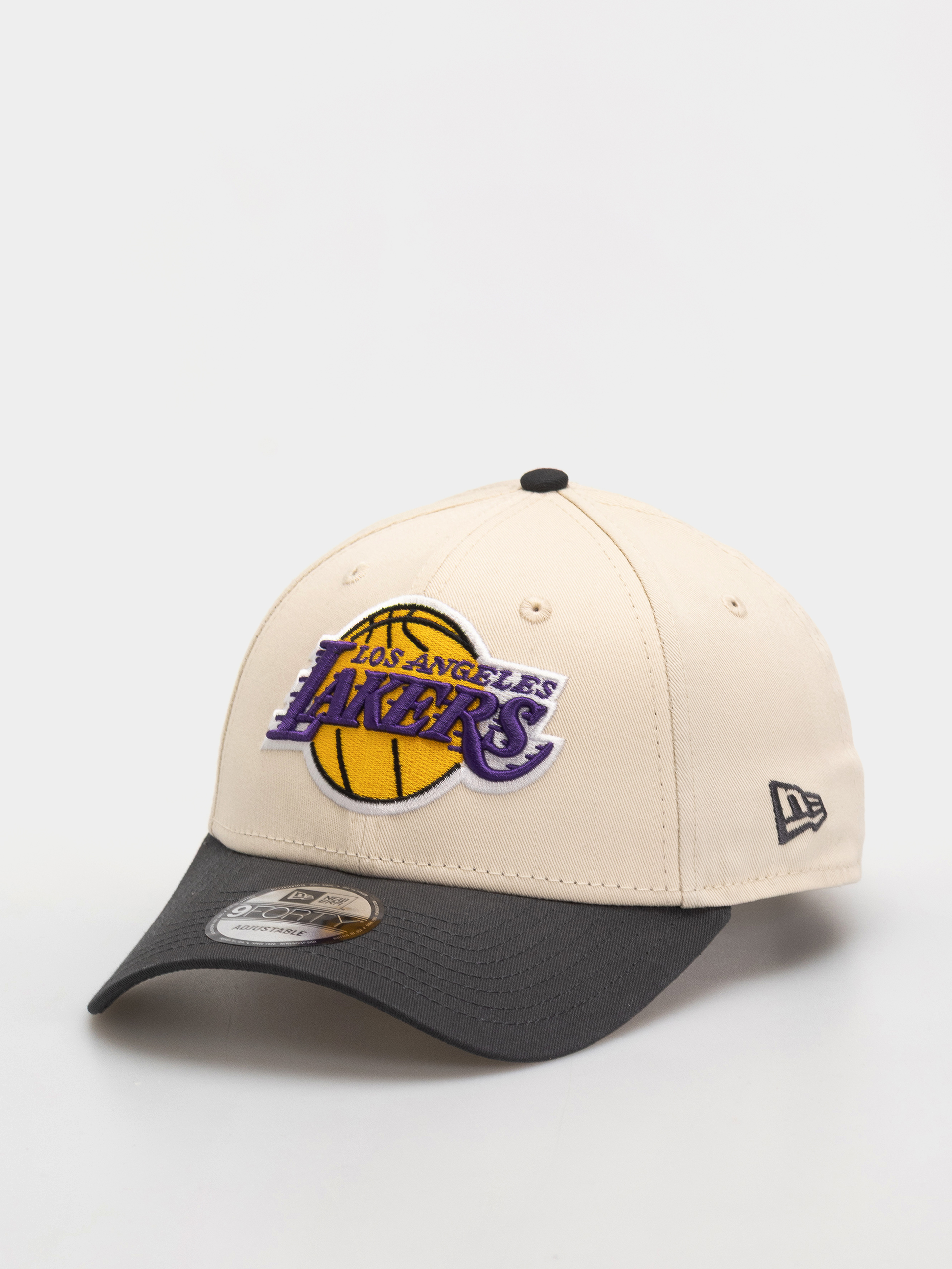Czapka z daszkiem New Era Nba Colourblock 9Forty Los Angeles Lakers (light cream/grey)