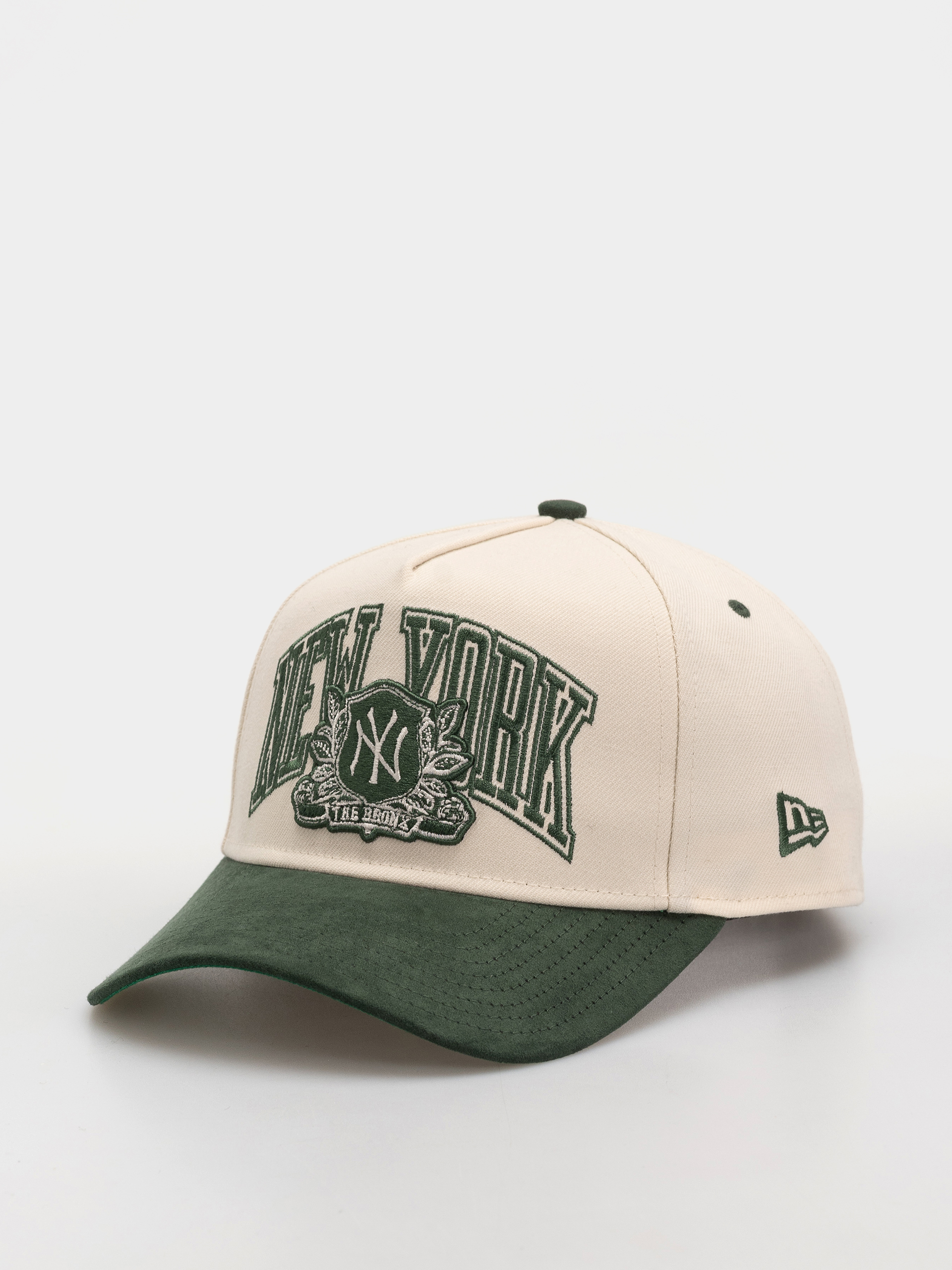 Czapka z daszkiem New Era Wordmark Suede Eframe New York Yankees (light cream/green)