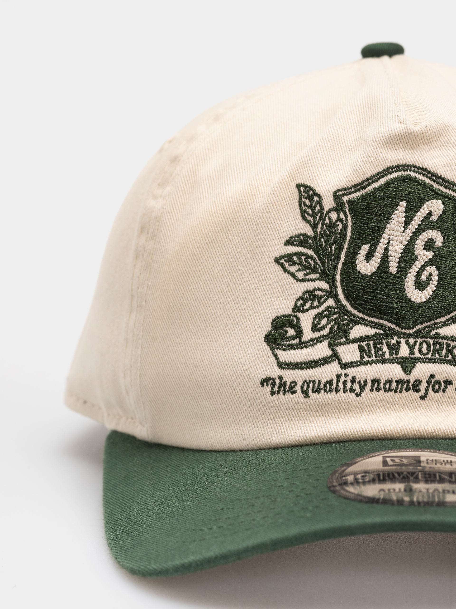 Czapka z daszkiem New Era Washed Graphic 19Twenty (light cream/green)
