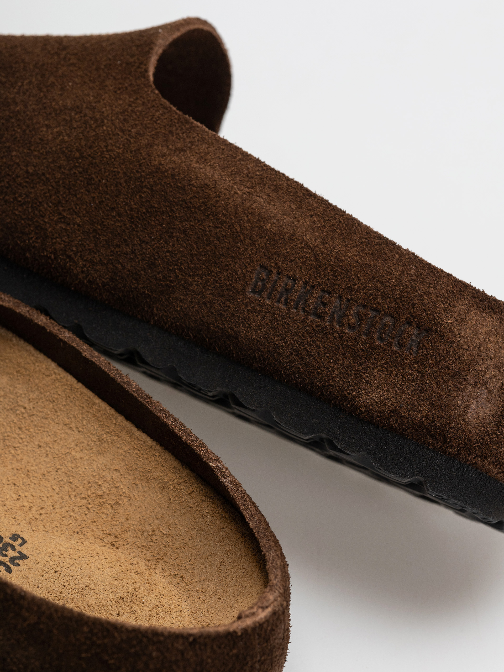 Klapki Birkenstock Amsterdam Wrapped Suede Leather Narrow (carafe)
