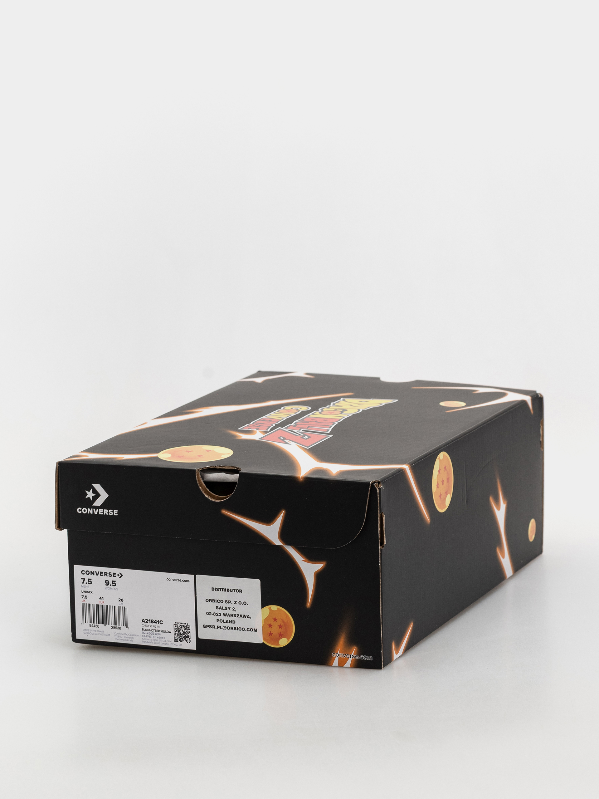 Trampki Converse X Dragon Ball Z Chuck 70 Hi (black/cyber yellow/flame orange)