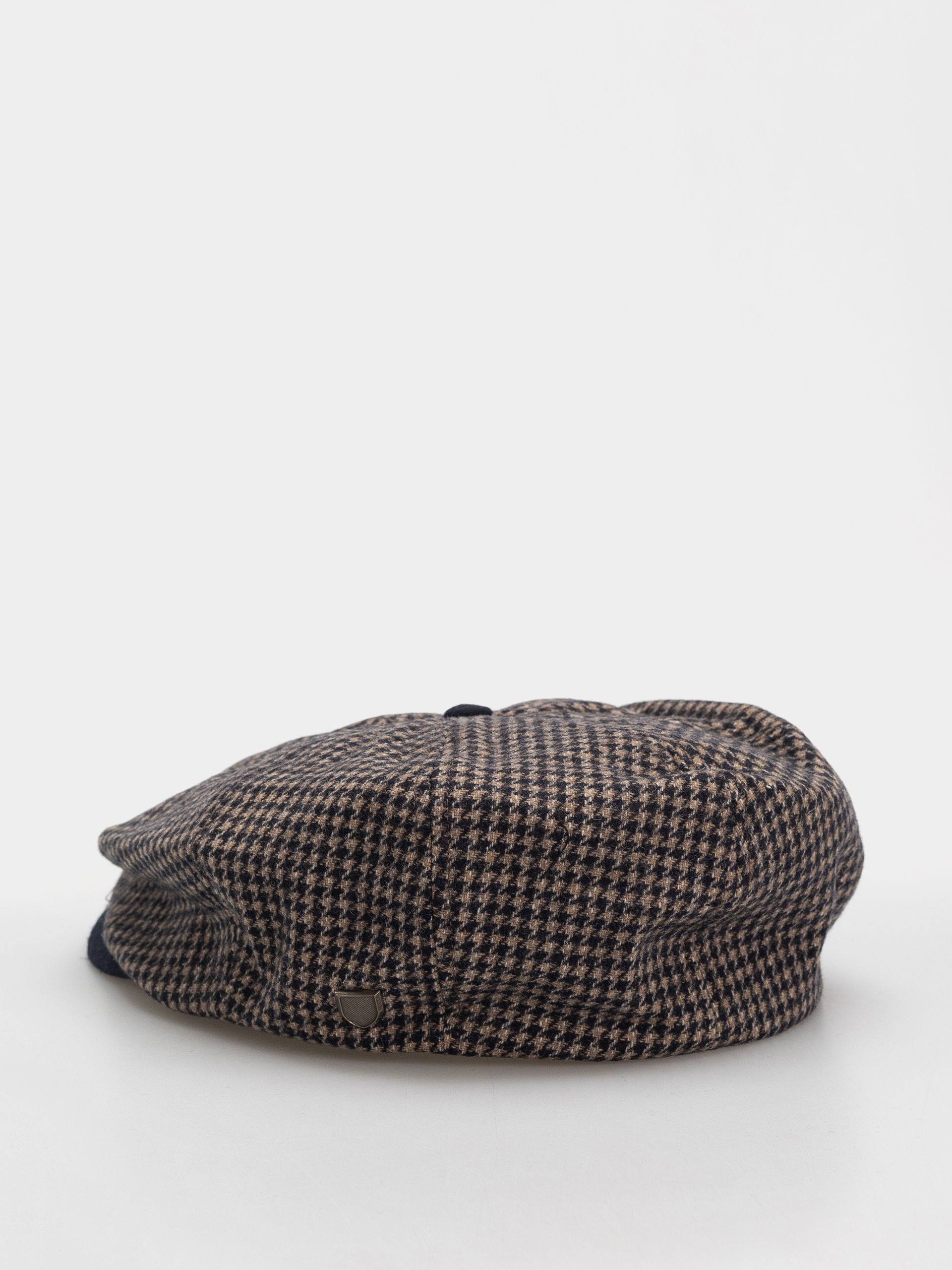 Kaszkiet Brixton Brood Snap Cap (navy/sand houndstooth)