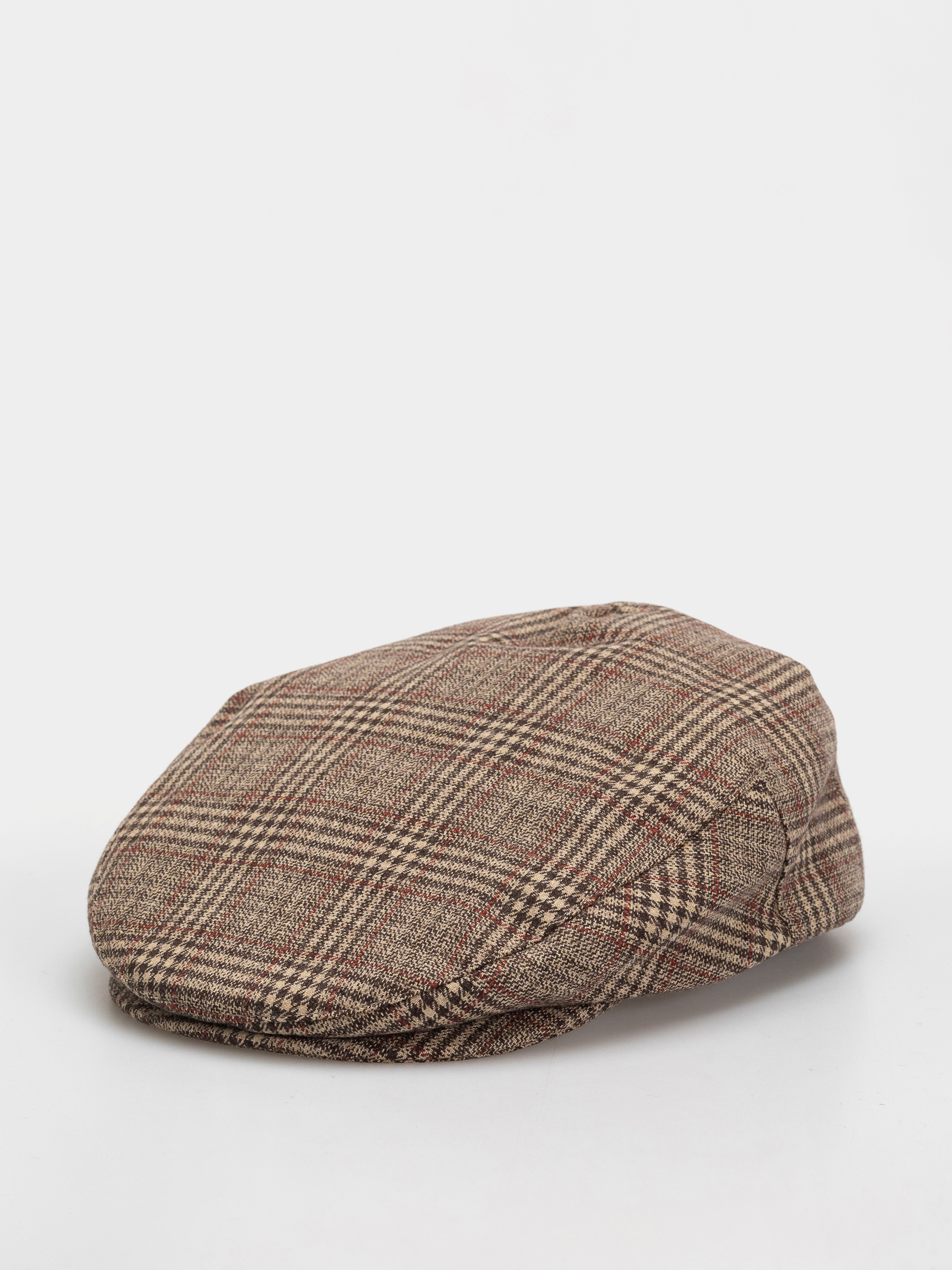 Kaszkiet Brixton Hooligan Snap Cap (brown/tan/red plaid)