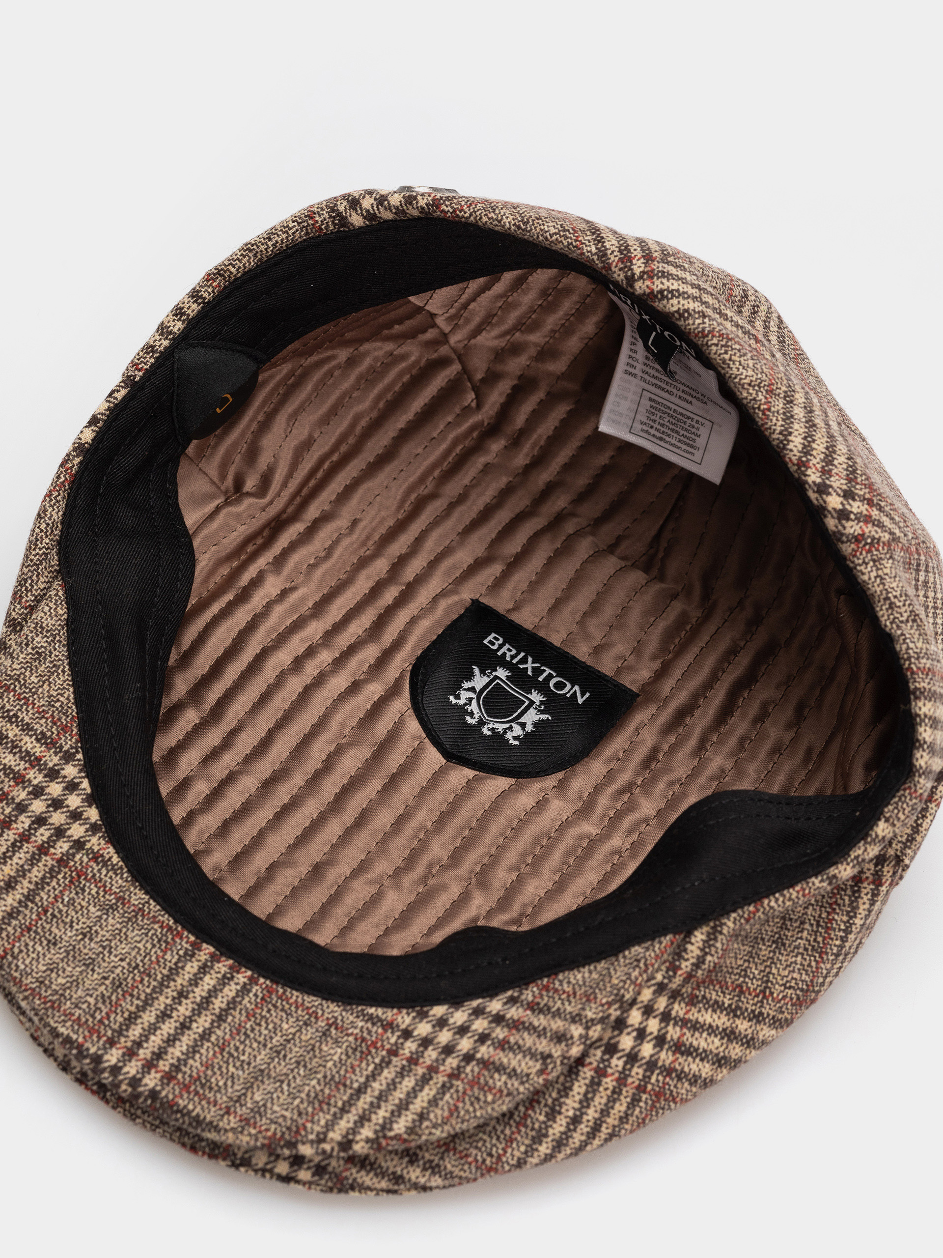 Kaszkiet Brixton Hooligan Snap Cap (brown/tan/red plaid)
