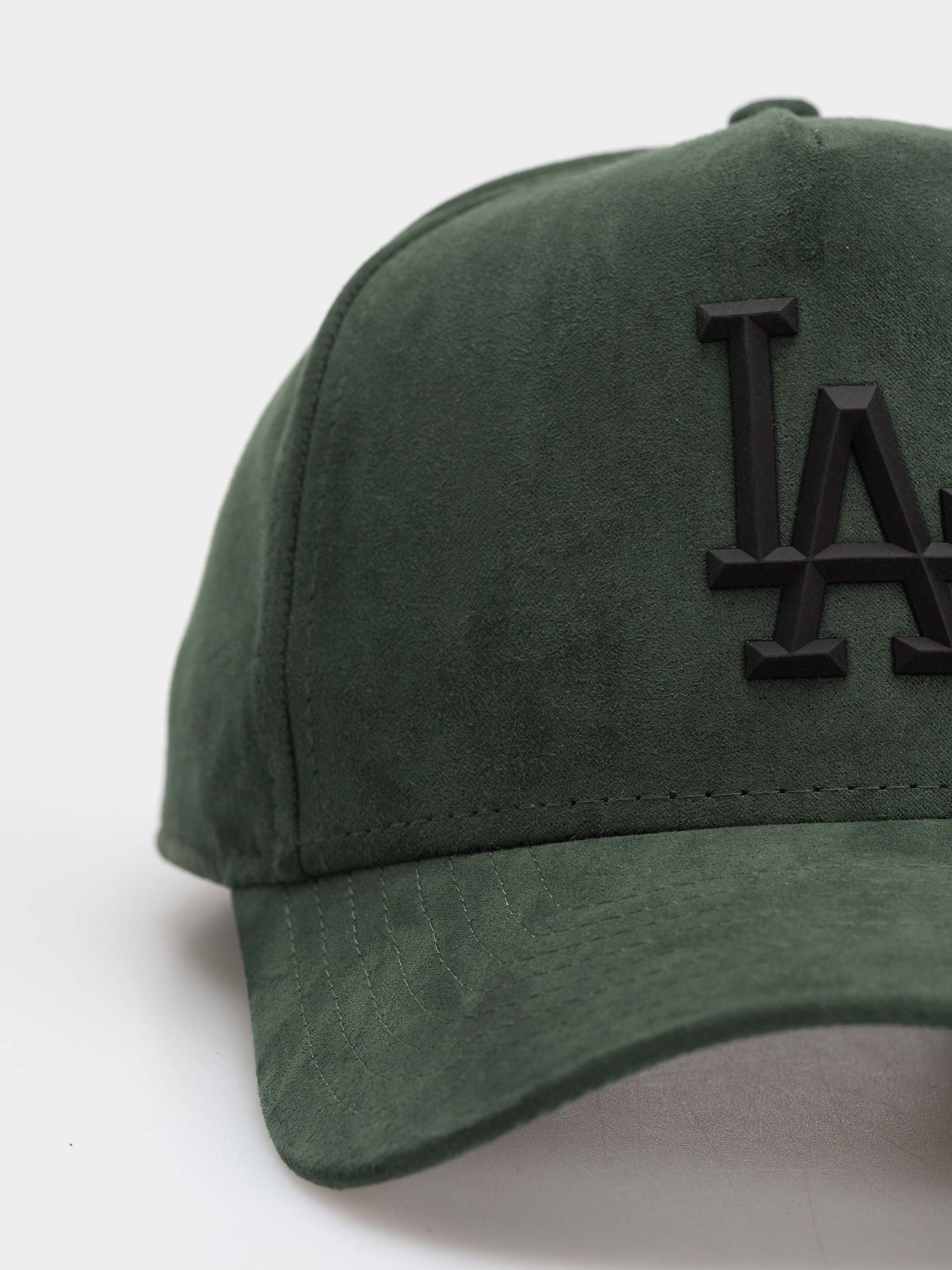 Czapka z daszkiem New Era Faux Suede E Frame La Dodgers (green)