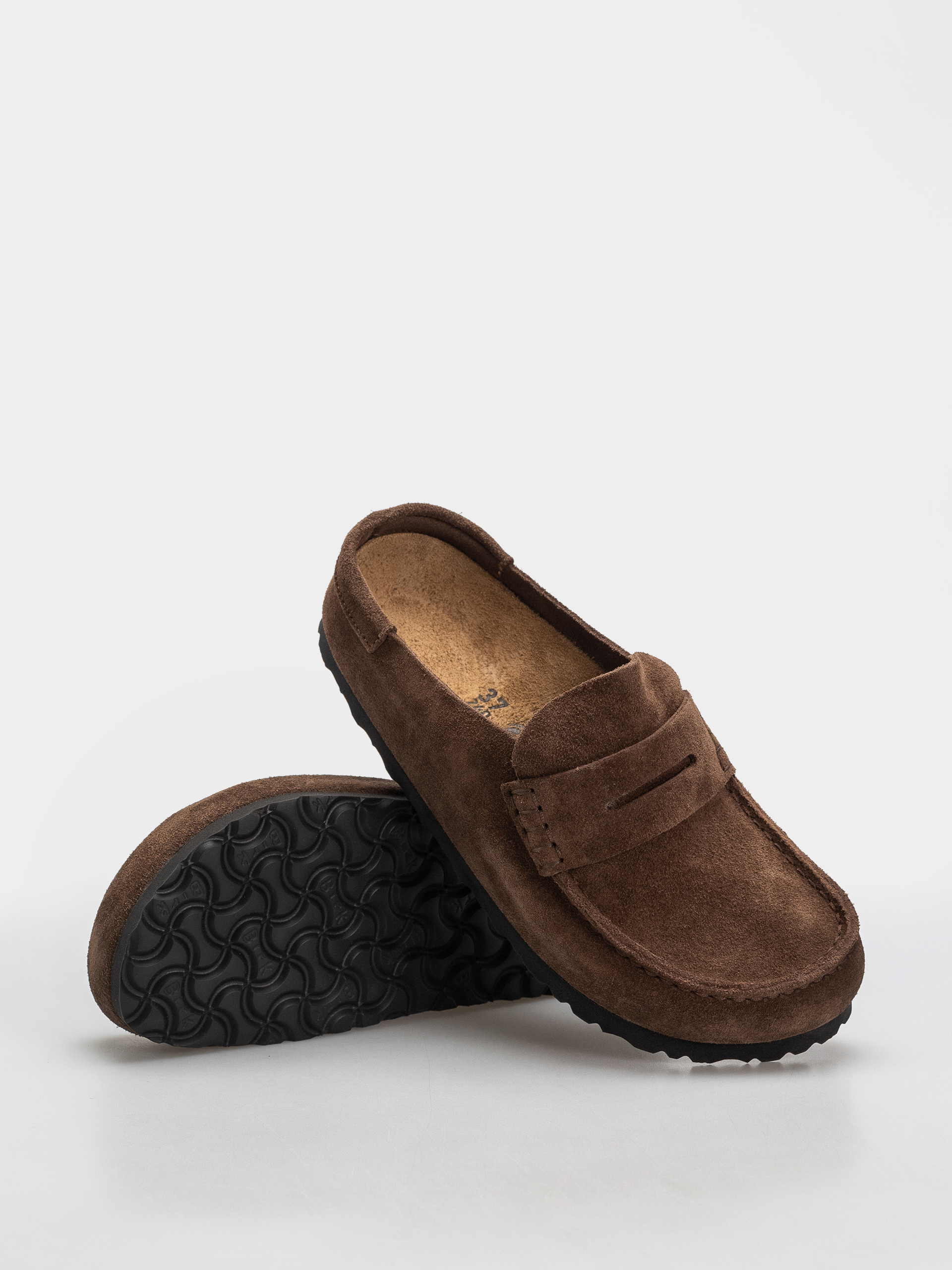 Klapki Birkenstock Naples Wrapped Suede Leather Narrow (carafe)