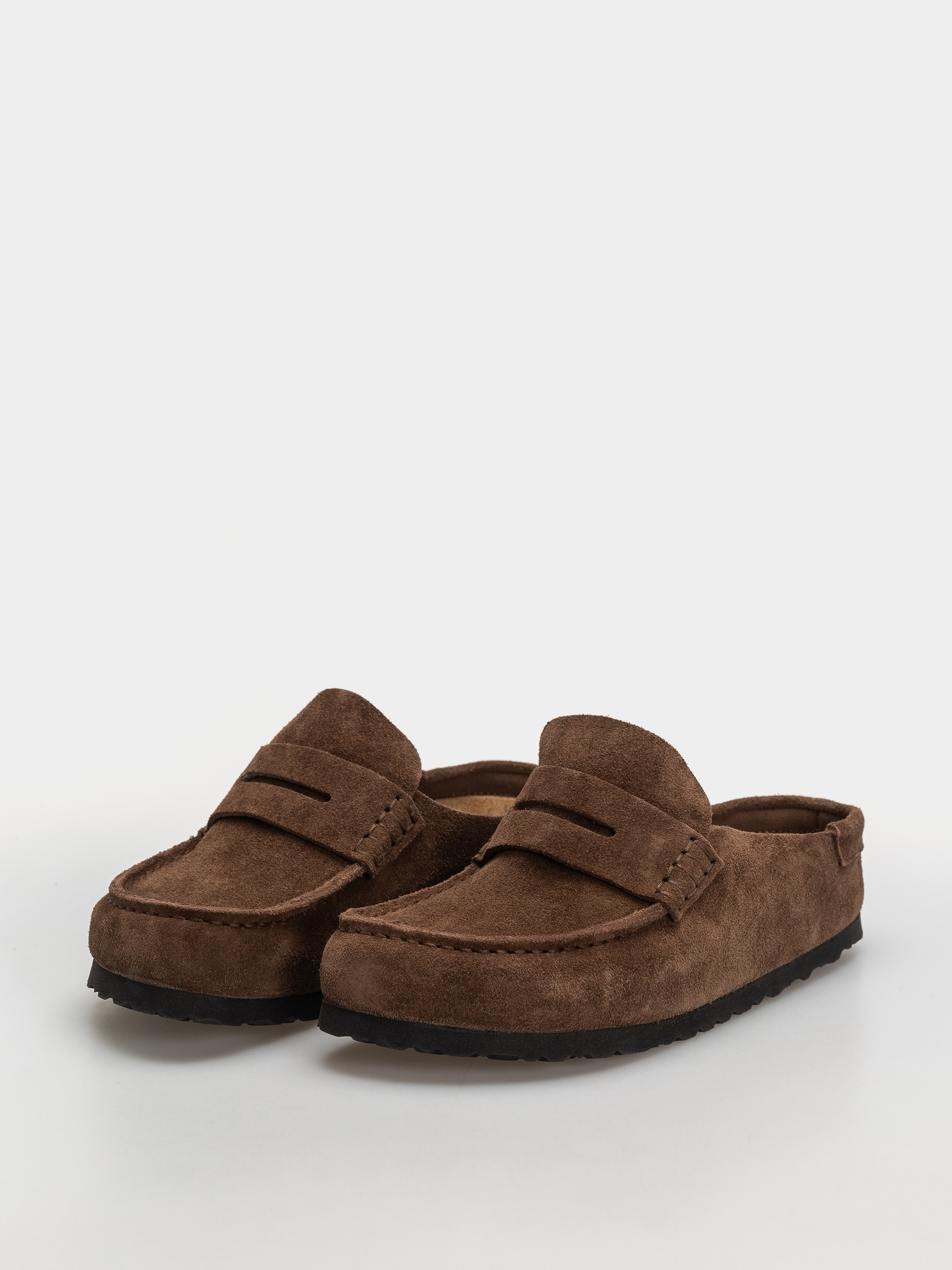 Klapki Birkenstock Naples Wrapped Suede Leather Narrow (carafe)